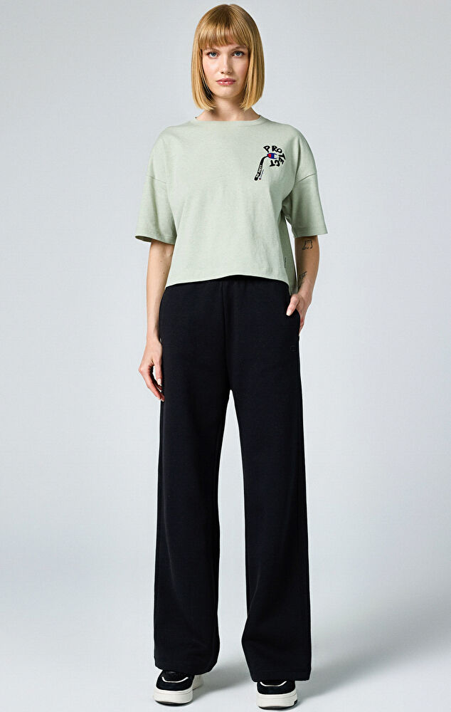 Straight Hem Pants