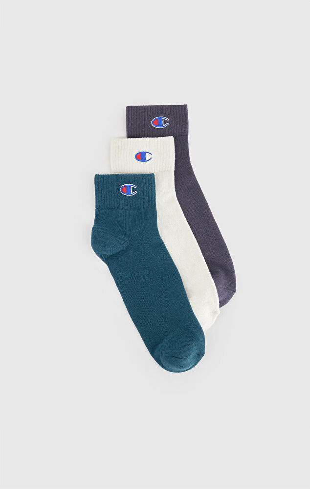 3pk Quarter Socks