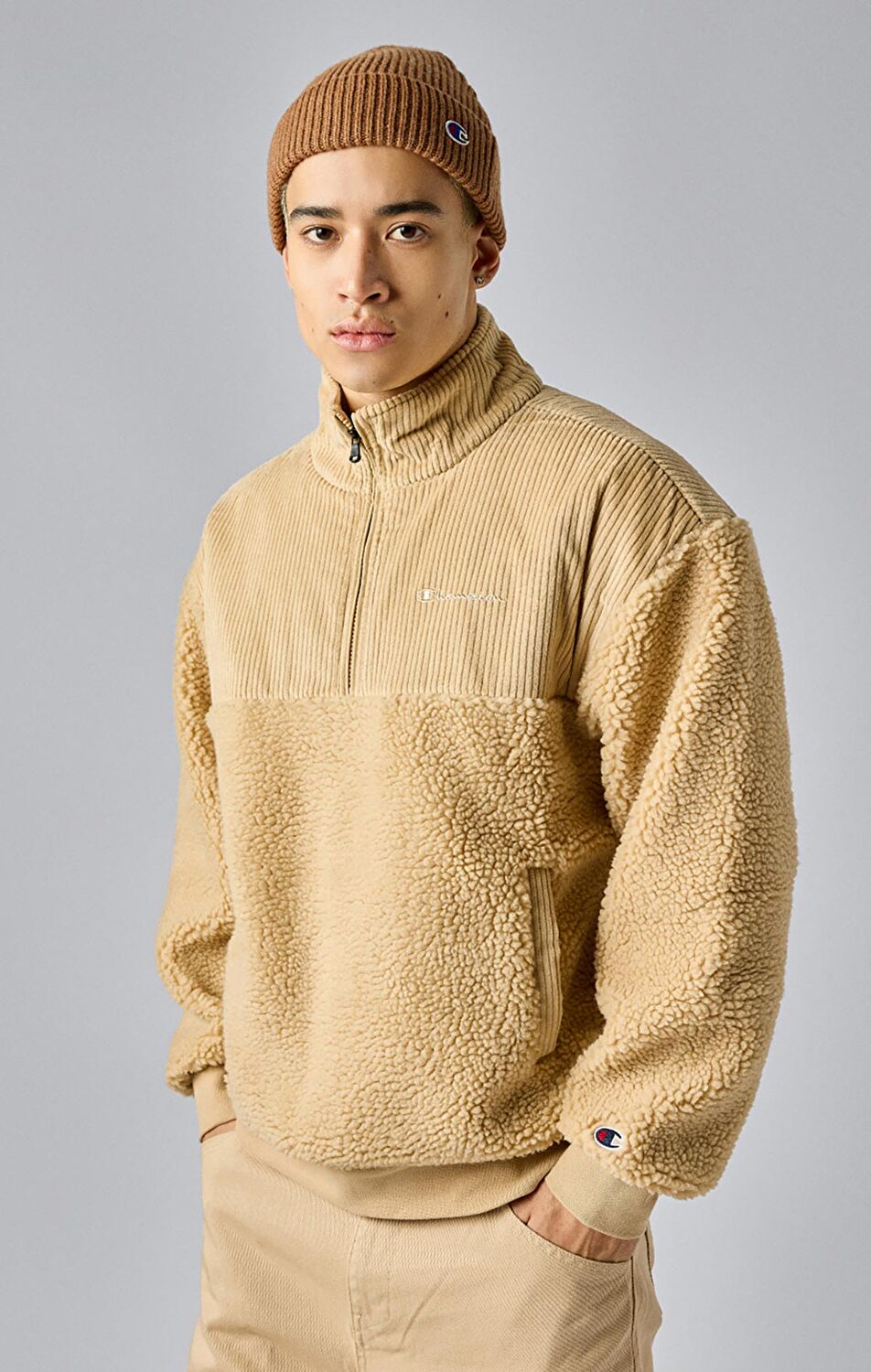 ムンディ Bej Half Zip Top | Champion Türkiye