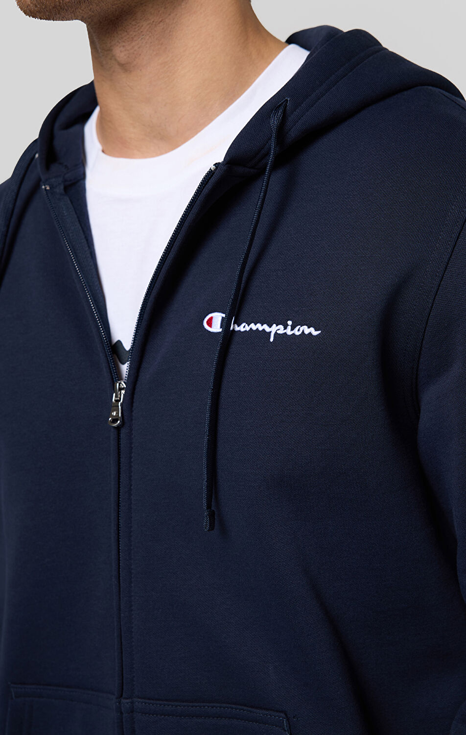 Lacivert Full Zip Hoodie Sweatshirt | Champion Türkiye