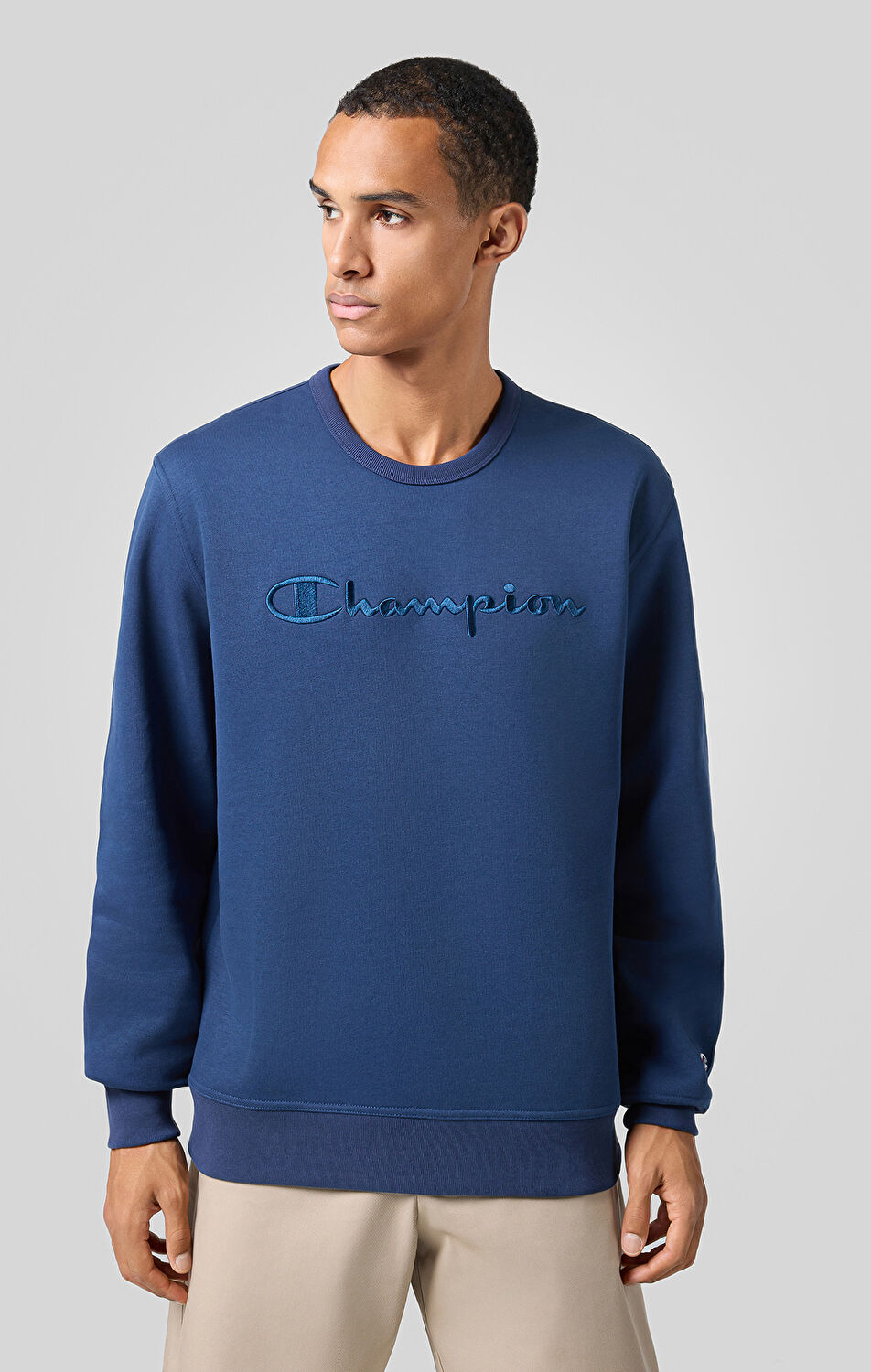 Icons Erkek Lacivert Crewneck Sweatshirt | Champion Türkiye