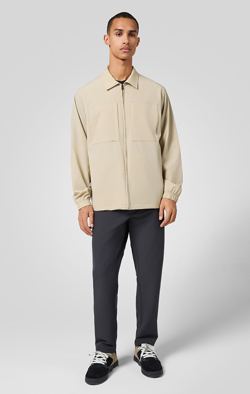 C-Tech Erkek Bej Standard Fit Long-Sleeve Shirt | Champion Türkiye