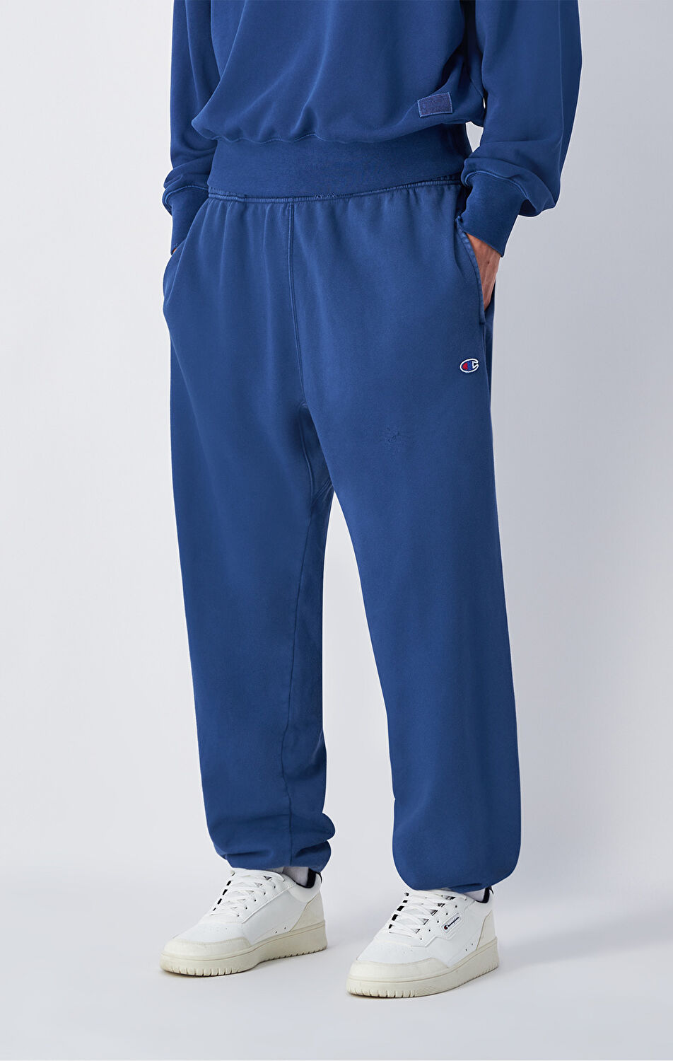 Time Capsule Erkek Mavi Loose Fit Elastic Cuff Pants | Champion