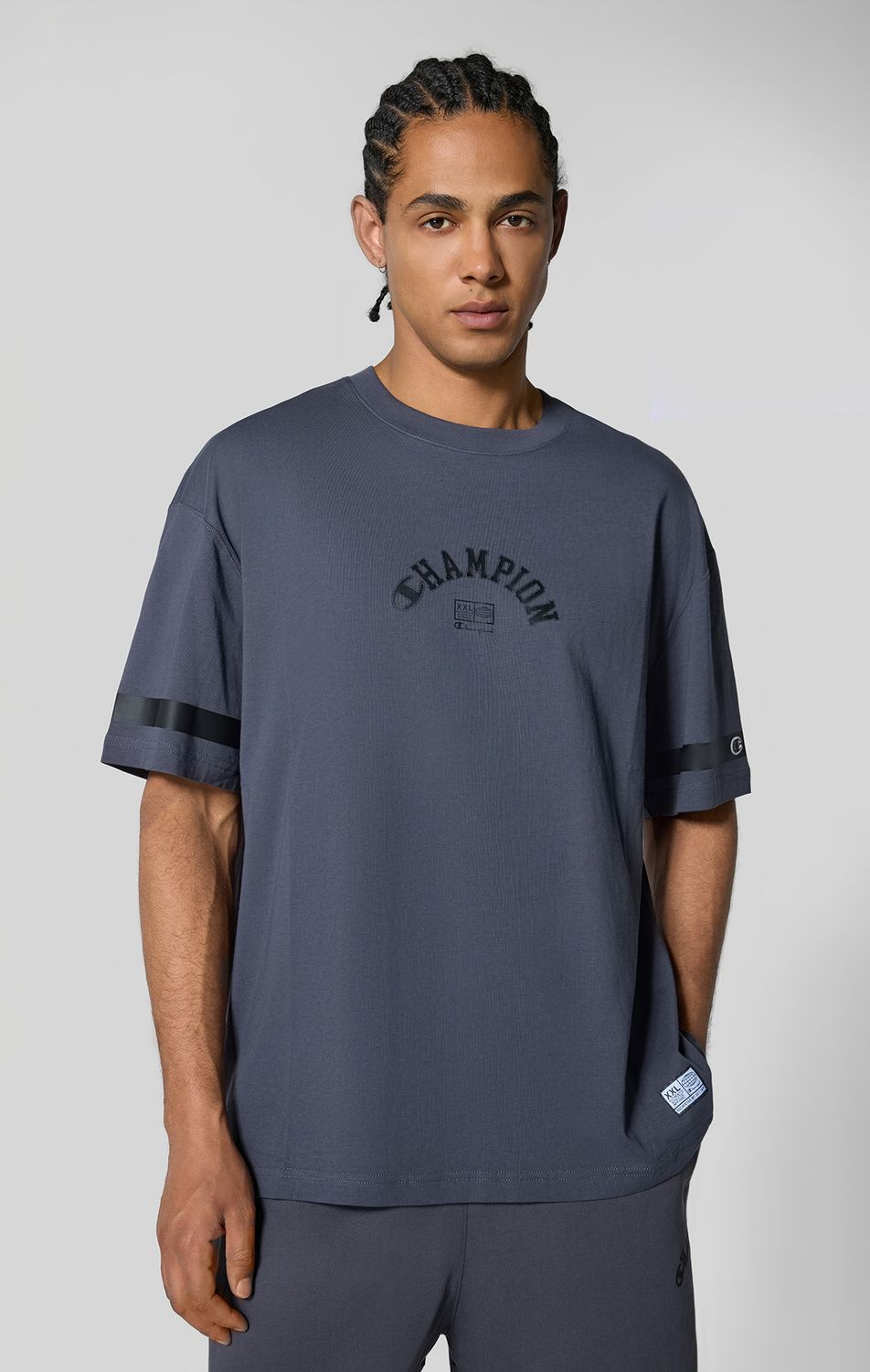 Urban Contemporary Erkek Gri Loose Fit SS Tee | Champion Türkiye