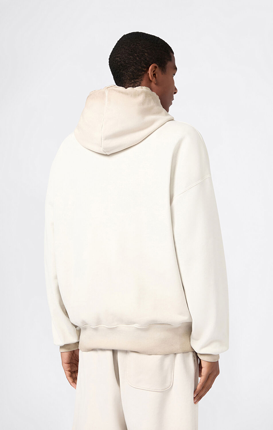 Time Capsule Erkek Bej Loose Fit Hooded Sweatshirt | Champion Türkiye