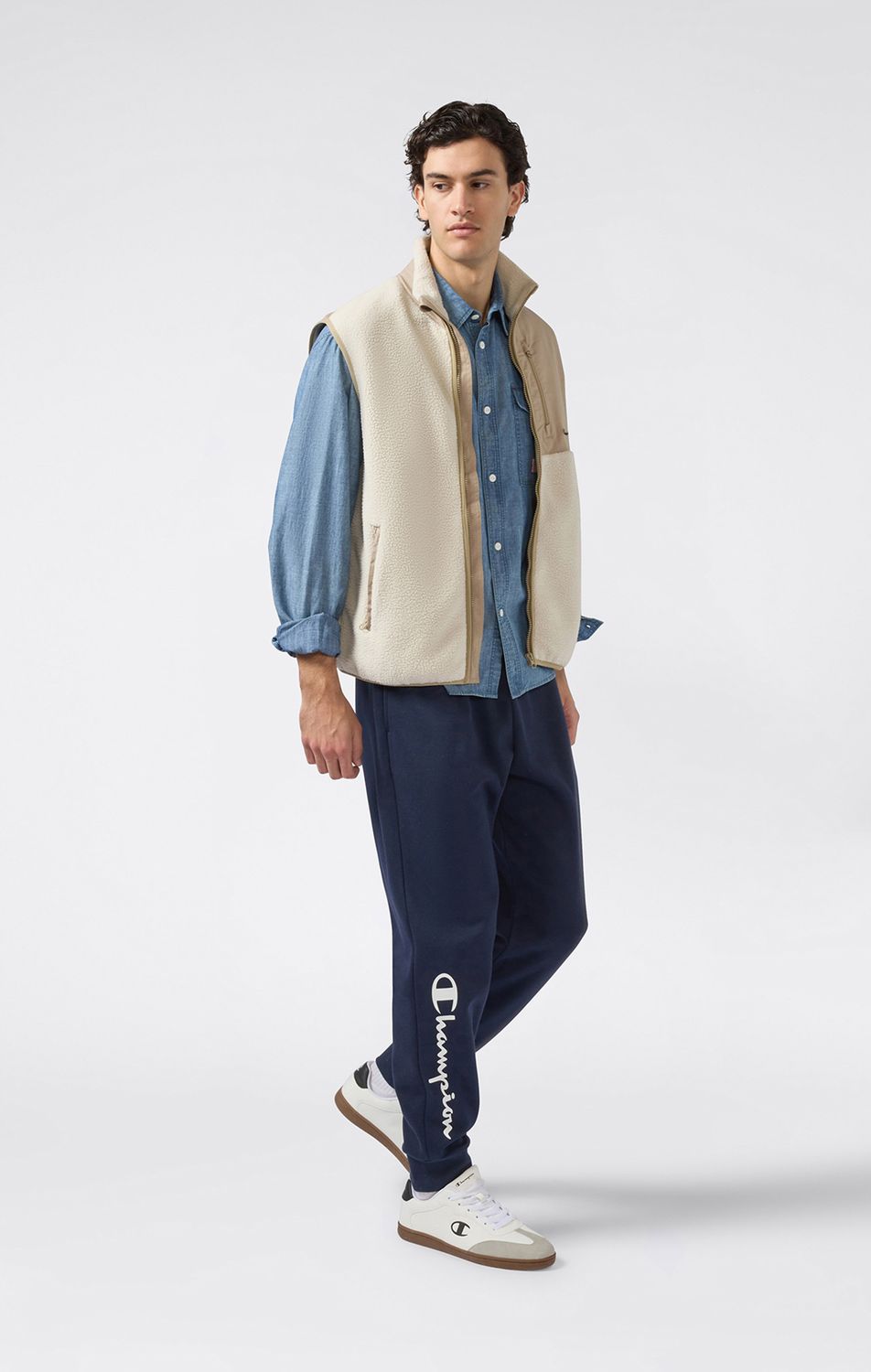 Script Shop Erkek Lacivert Standard Fit Rib Cuff Pants | Champion