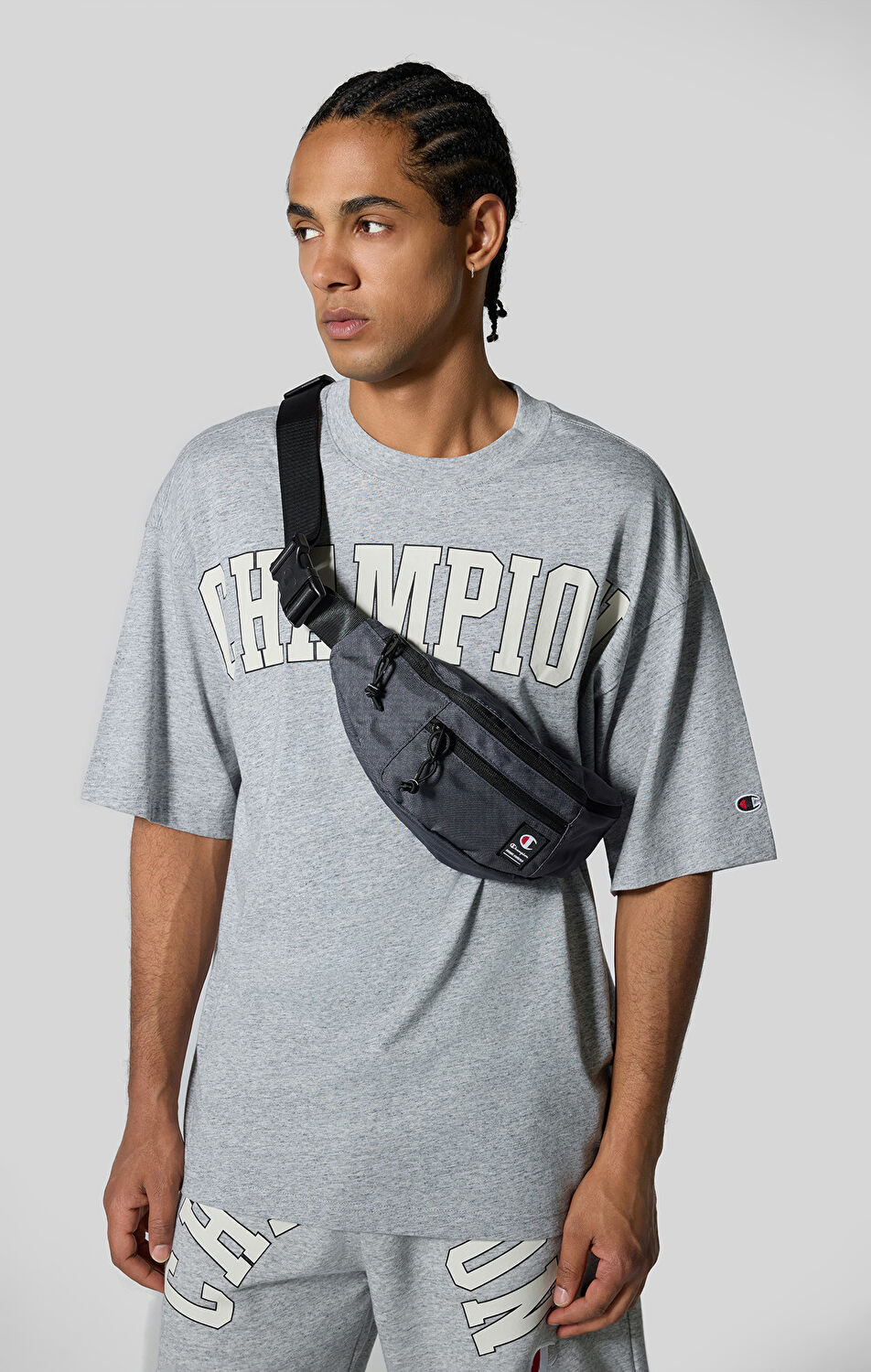 ESSENTIAL BELT BAG✴︎シャドーグレー Core Bags Unisex Gri Belt Bag | Champion Türkiye