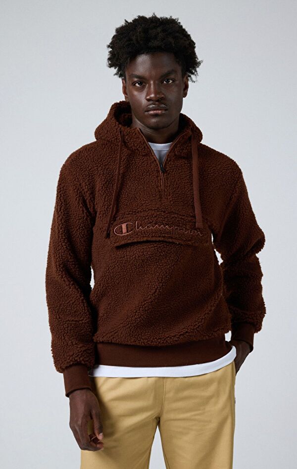 Hooded Half Zip Top