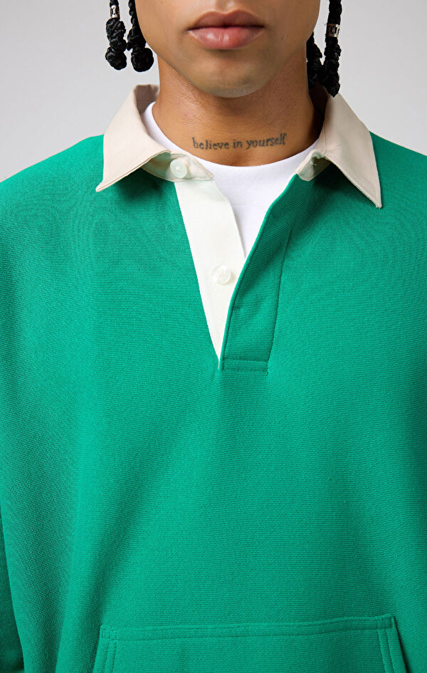 Polo Neck Sweatshirt