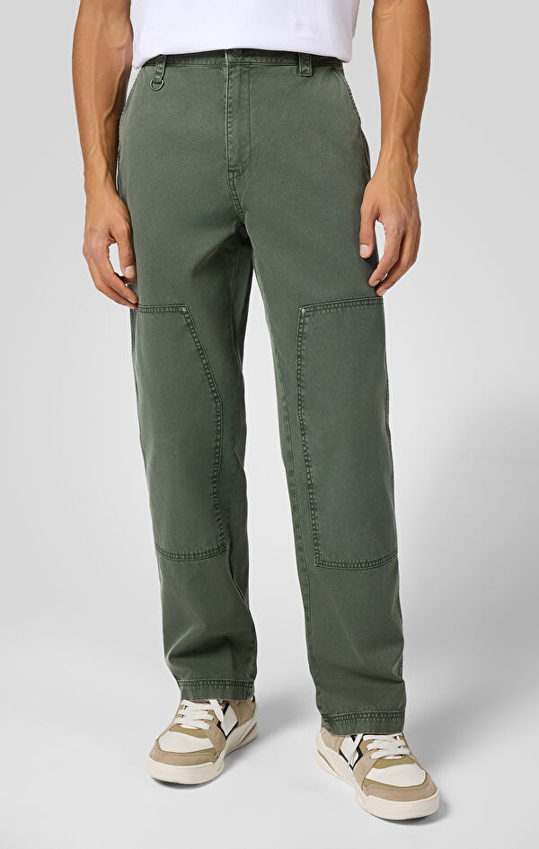 Woven Straight Hem Pants