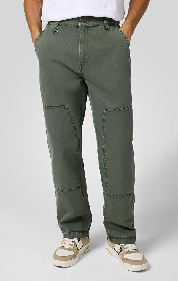 Woven Straight Hem Pants