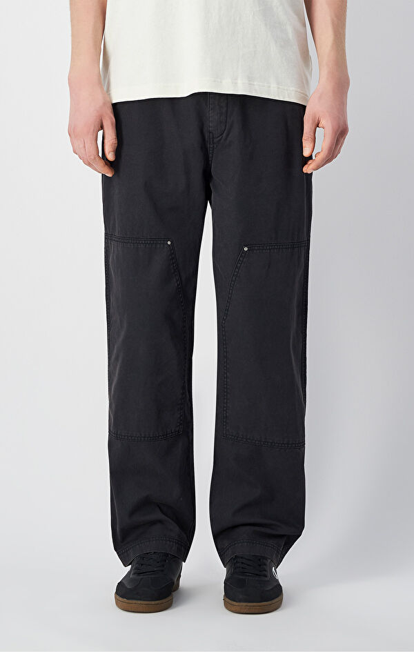 Woven Straight Hem Pants