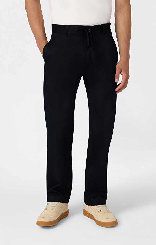 Woven Straight Hem Pants