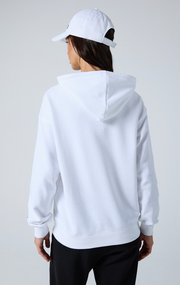 Icons Kadın Beyaz Relax Fit Hooded Sweatshirt | Champion Türkiye