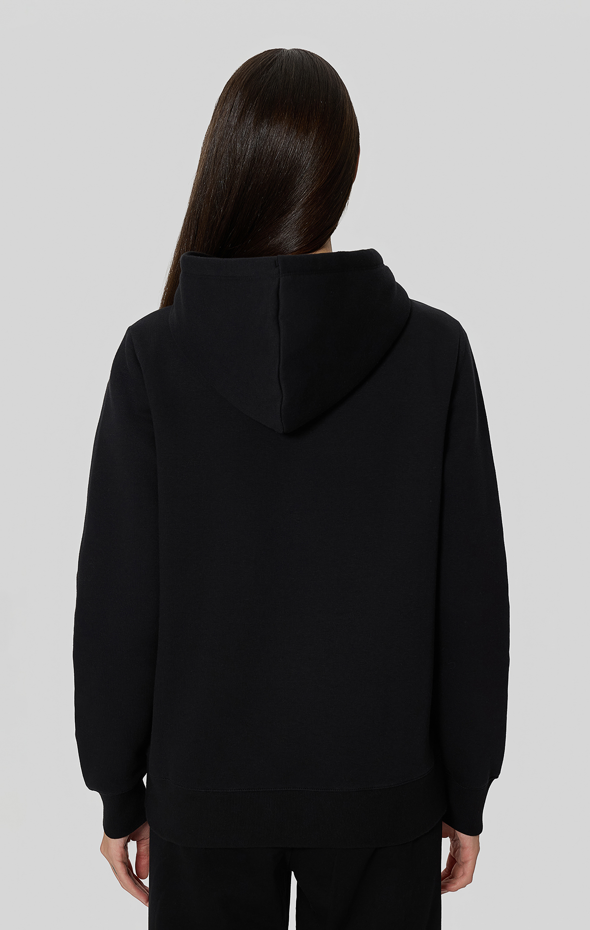 Icons Kadın Siyah Slim Fit Full Zip Hoodie Sweatshirt | Champion