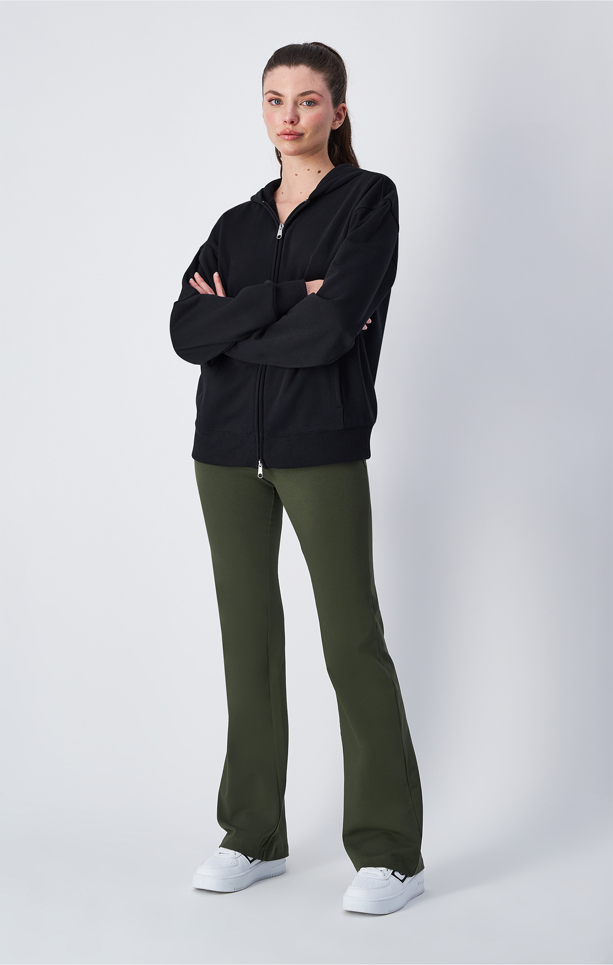 Icons Kadın Mavi Fitted Flare Leggings | Champion Türkiye