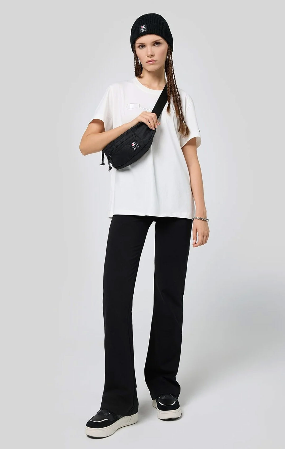 Icons Kadın Siyah Fitted Flare Leggings | Champion Türkiye