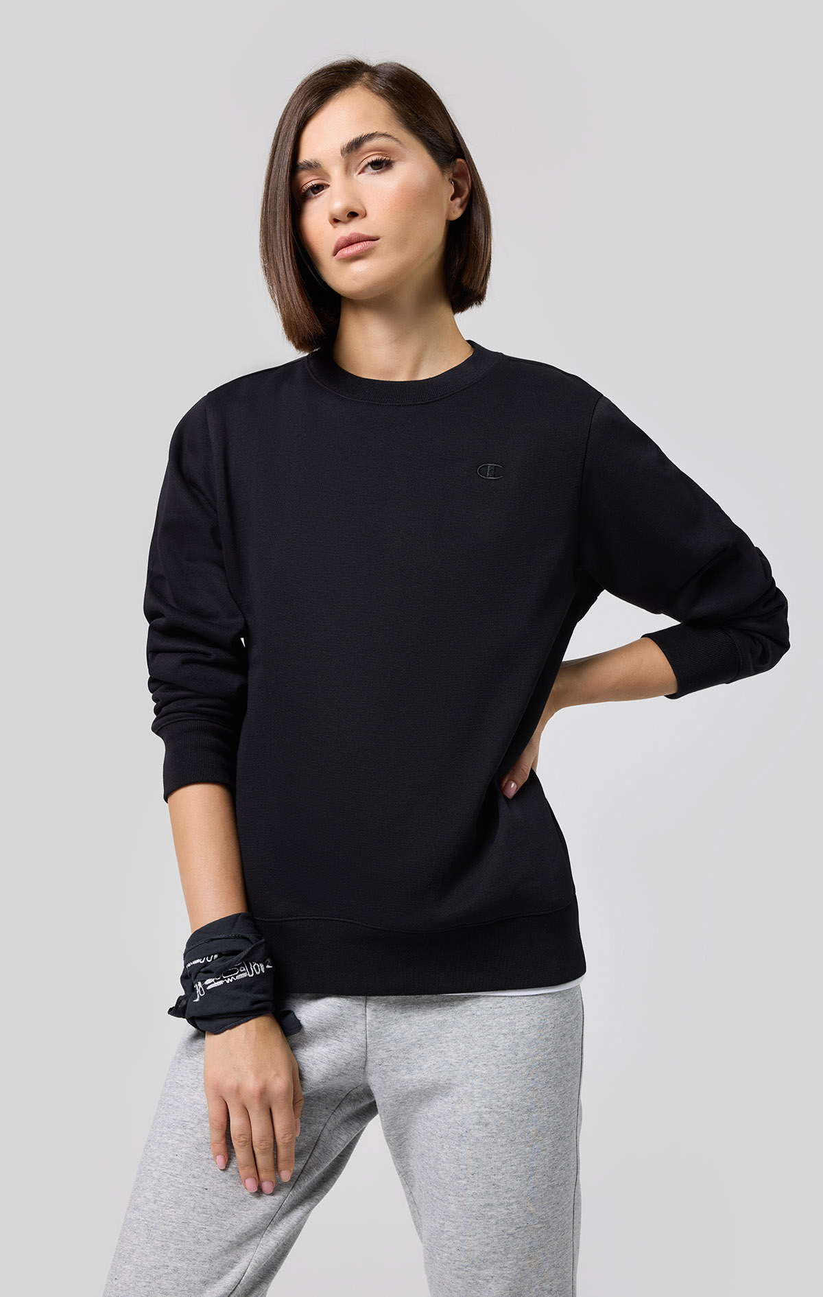 Siyah Crewneck Sweatshirt | Champion Türkiye