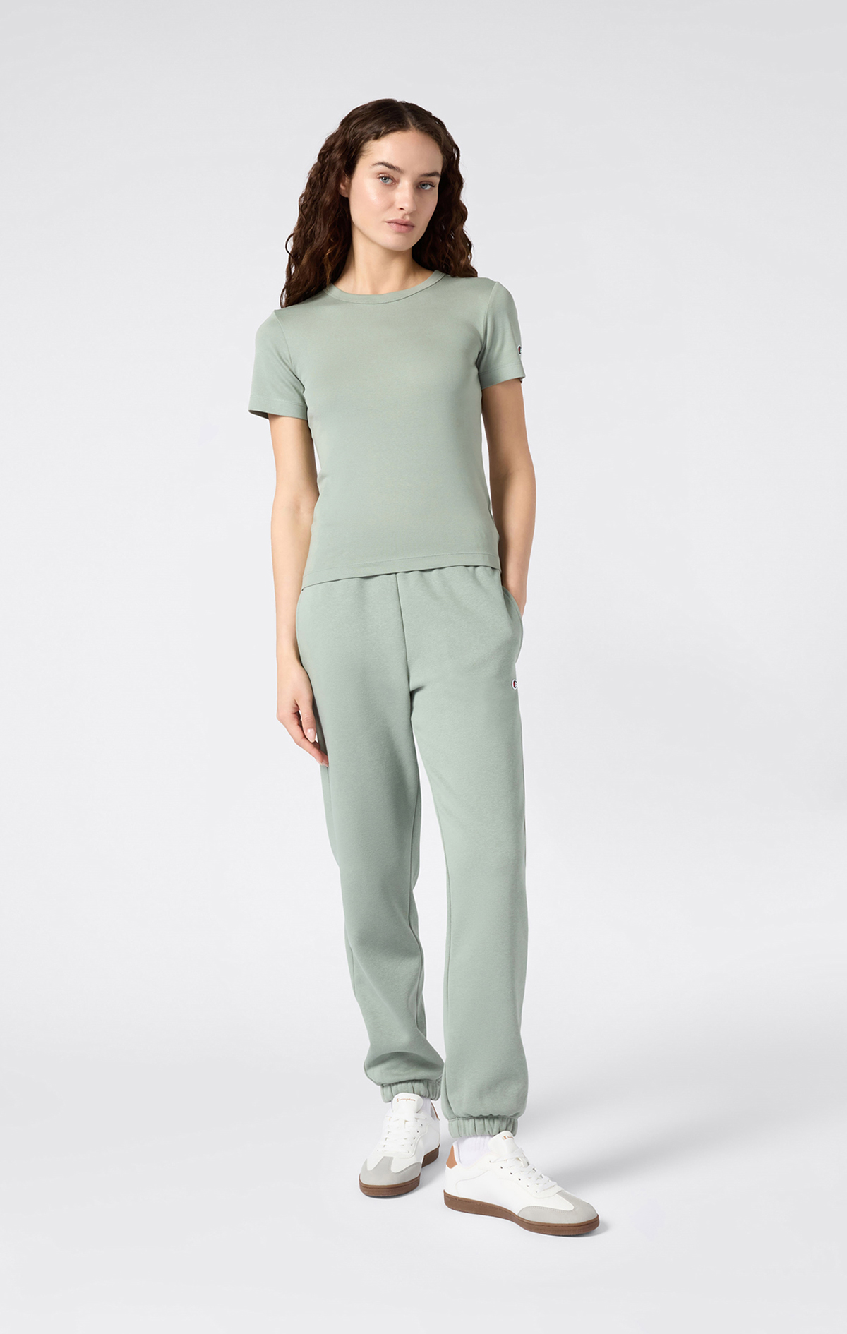 Icons Kadın Beyaz Standard Fit Elastic Cuff Pants | Champion Türkiye