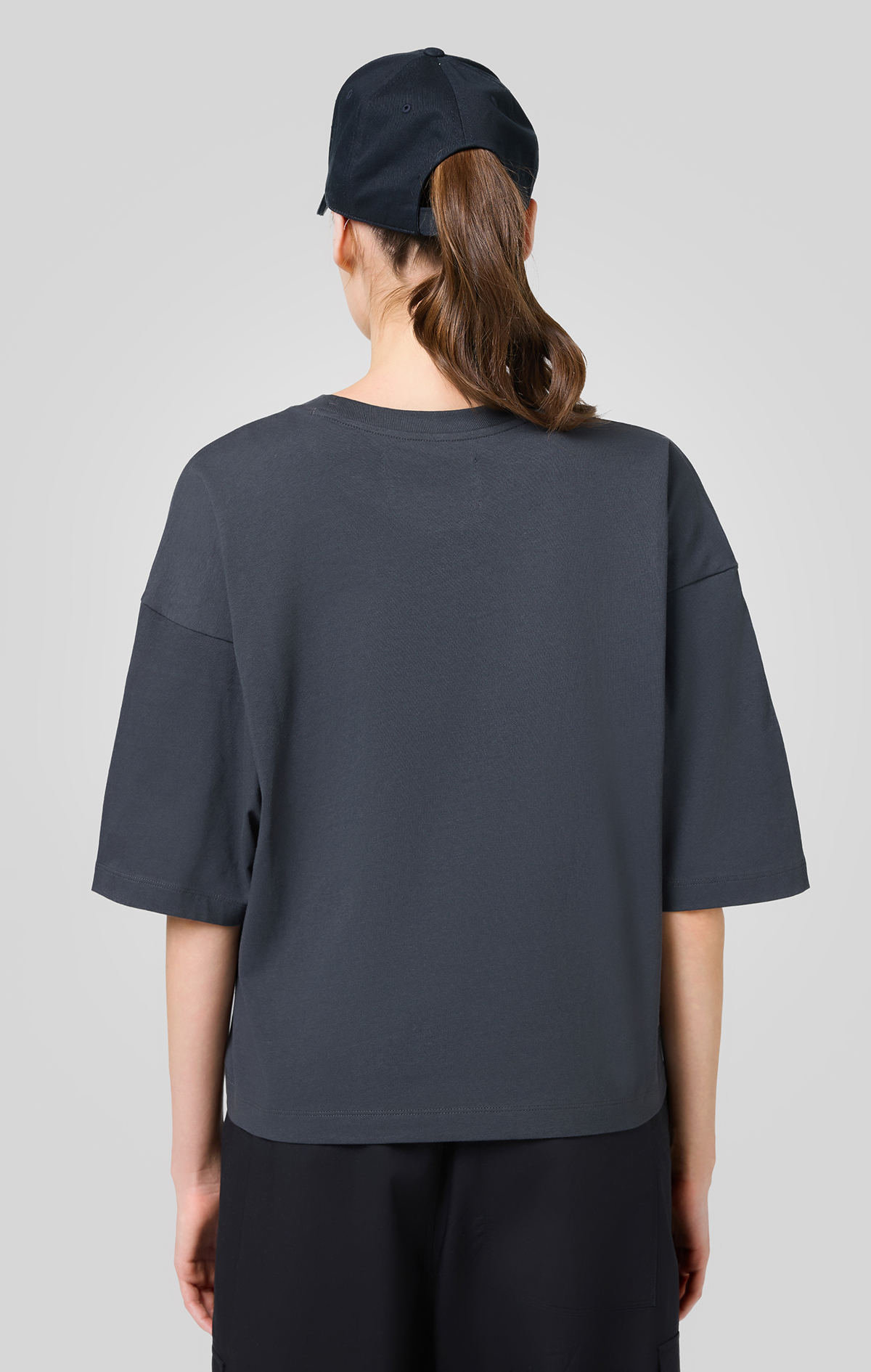 Eco Future Kadın Gri Loose Fit SS Tee | Champion Türkiye