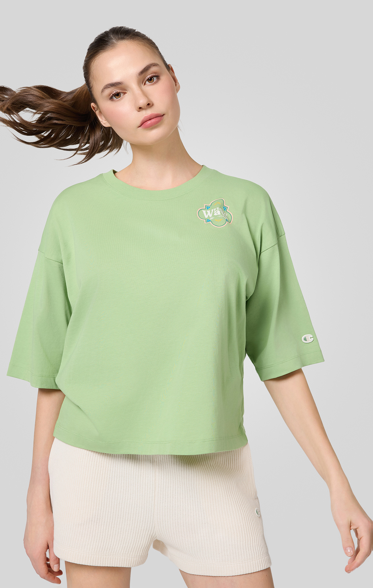 Eco Future Kadın Yeşil Loose Fit SS Tee | Champion Türkiye