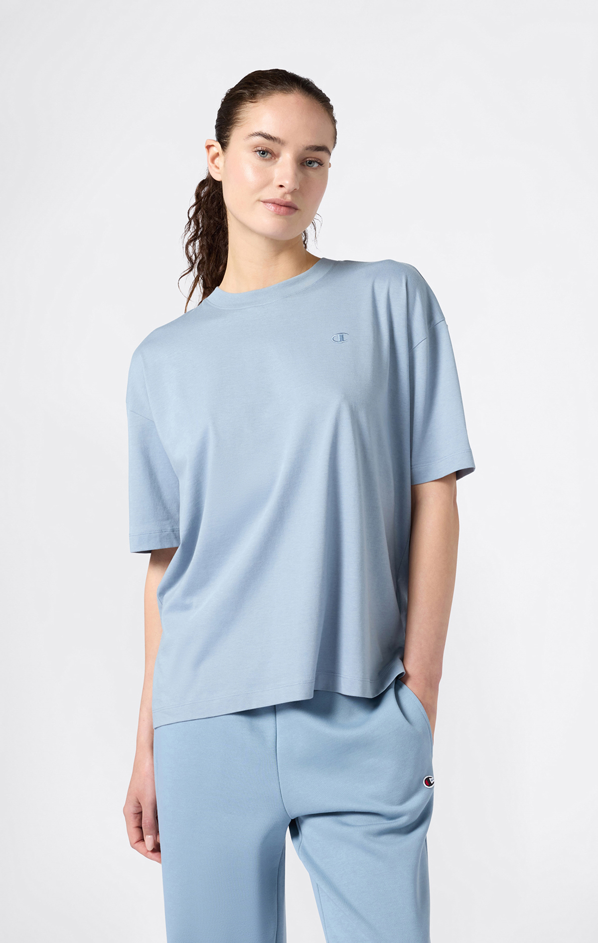 Icons Kadın Beyaz Oversized Fit SS Tee | Champion Türkiye