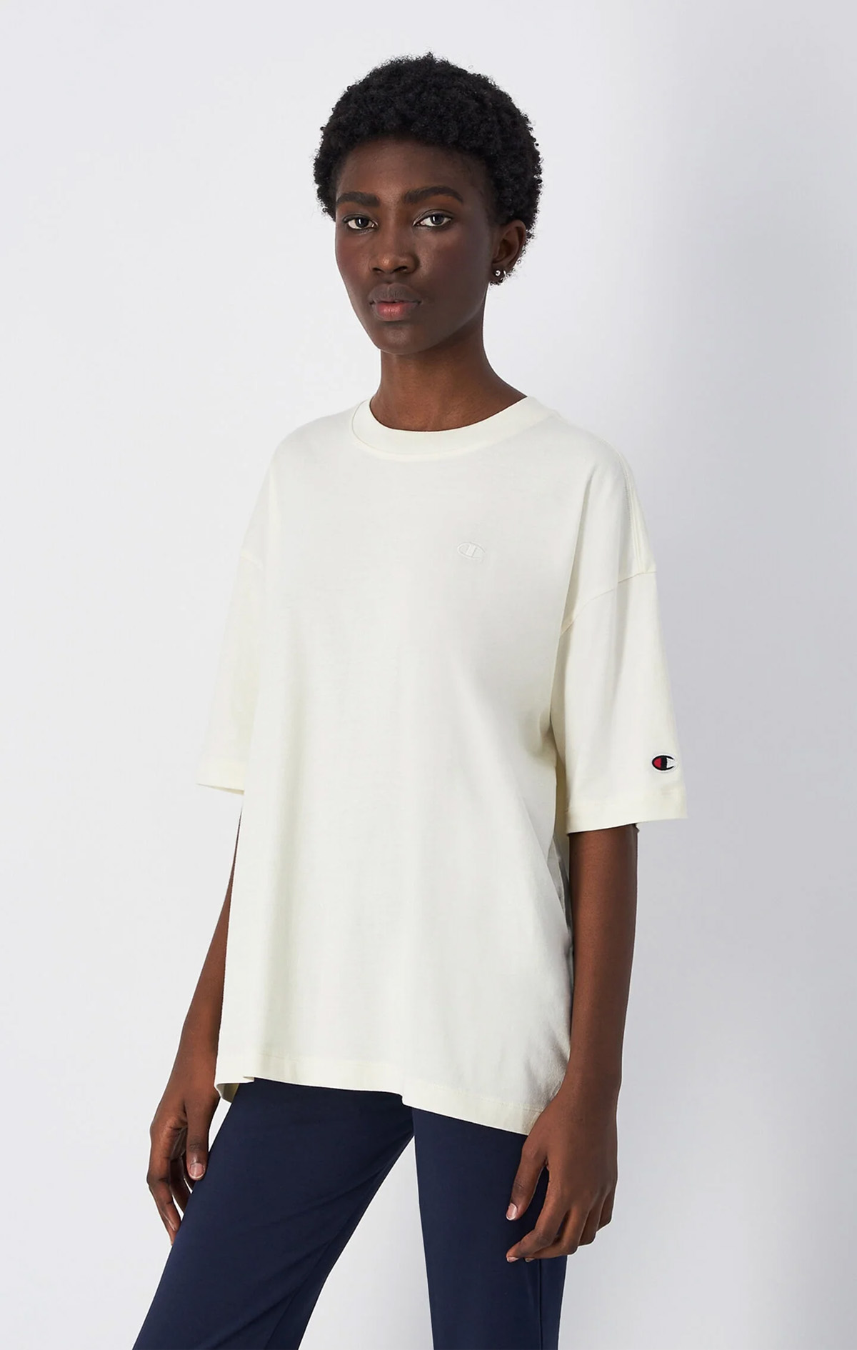 Icons Kadın Beyaz Oversized Fit SS Tee | Champion Türkiye