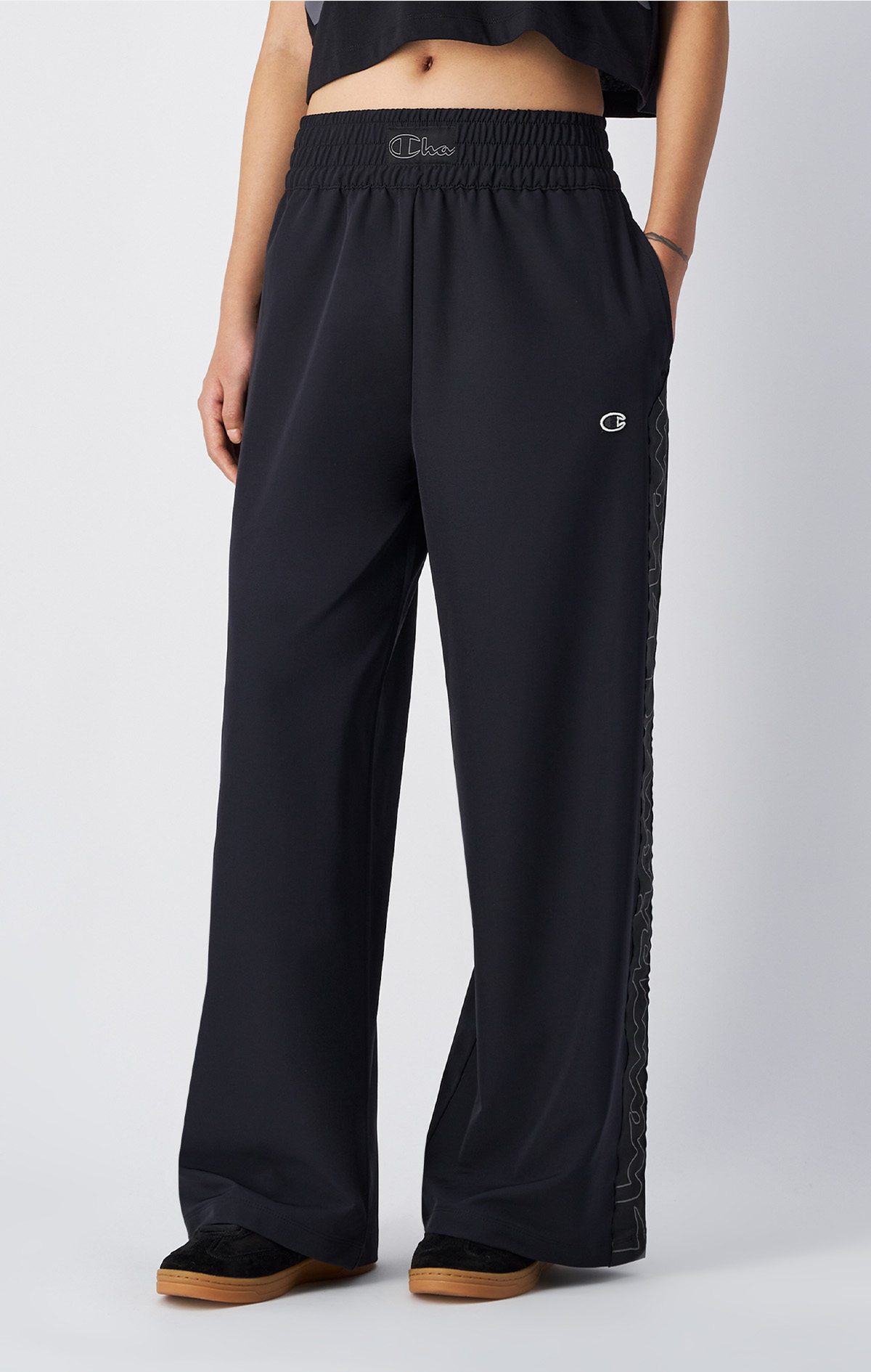 Urban Contemporary Kadın Siyah Loose Fit Wide Leg Pants | Champion