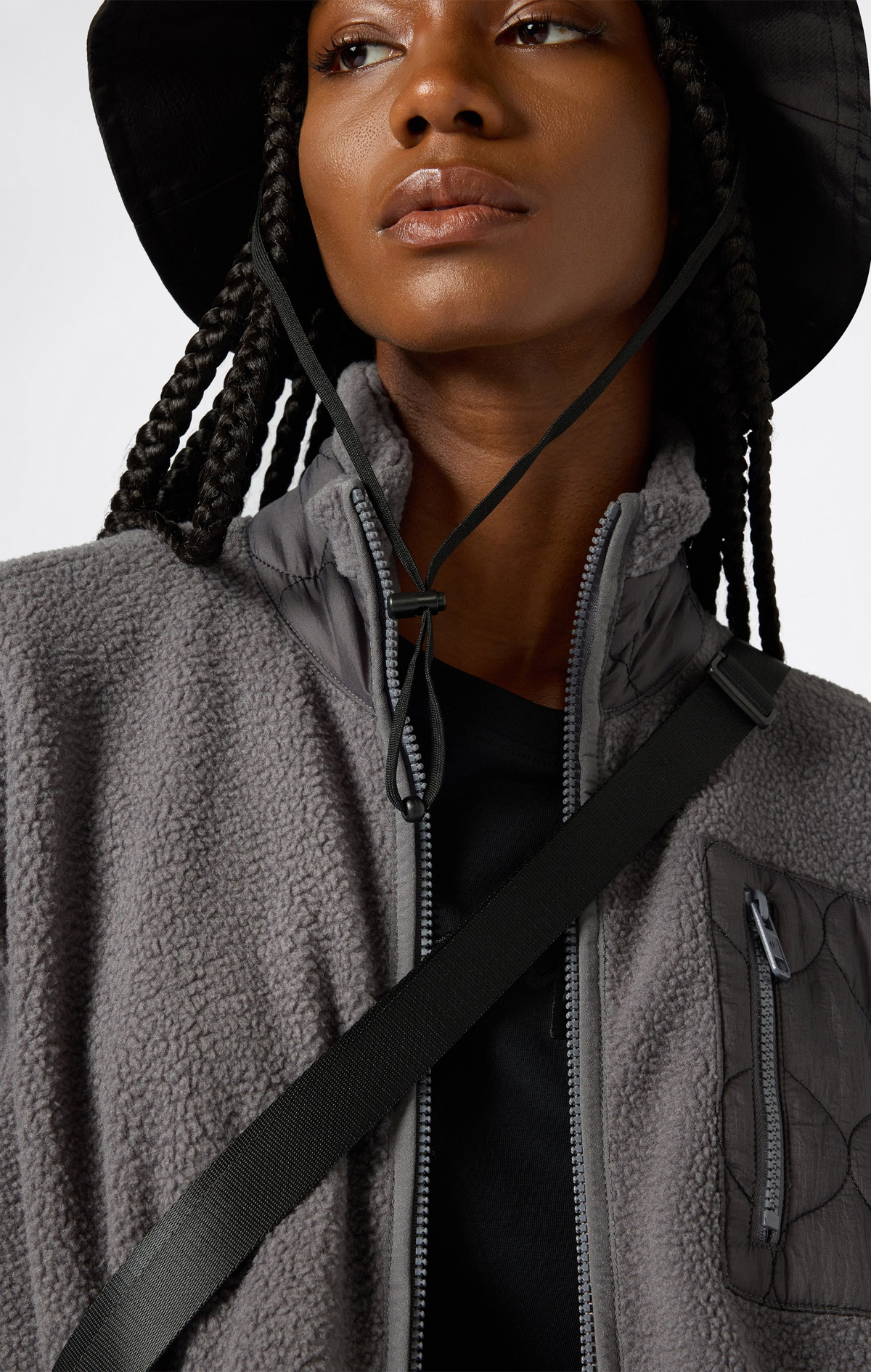Elevated Basics Kadın Gri Standard Fit Jacket | Champion Türkiye
