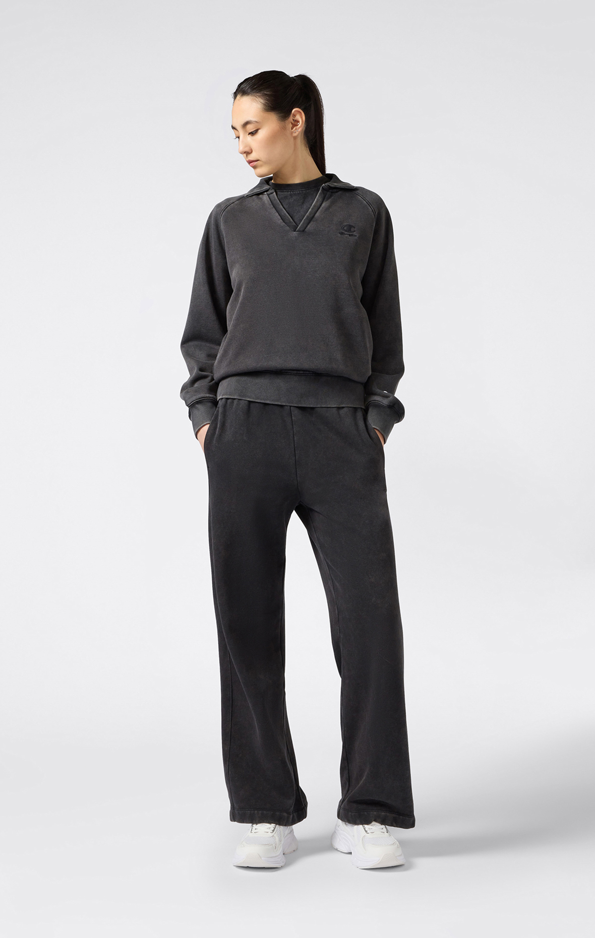 Icons Plush Wash Kadın Pembe Standard Fit Wide Leg Pants