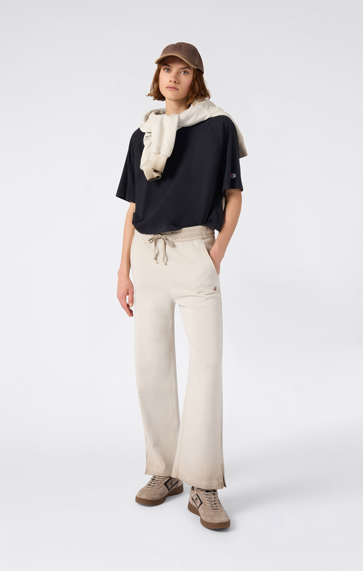 Time Capsule Kadın Bej Standard Fit Elastic Cuff Pants | Champion