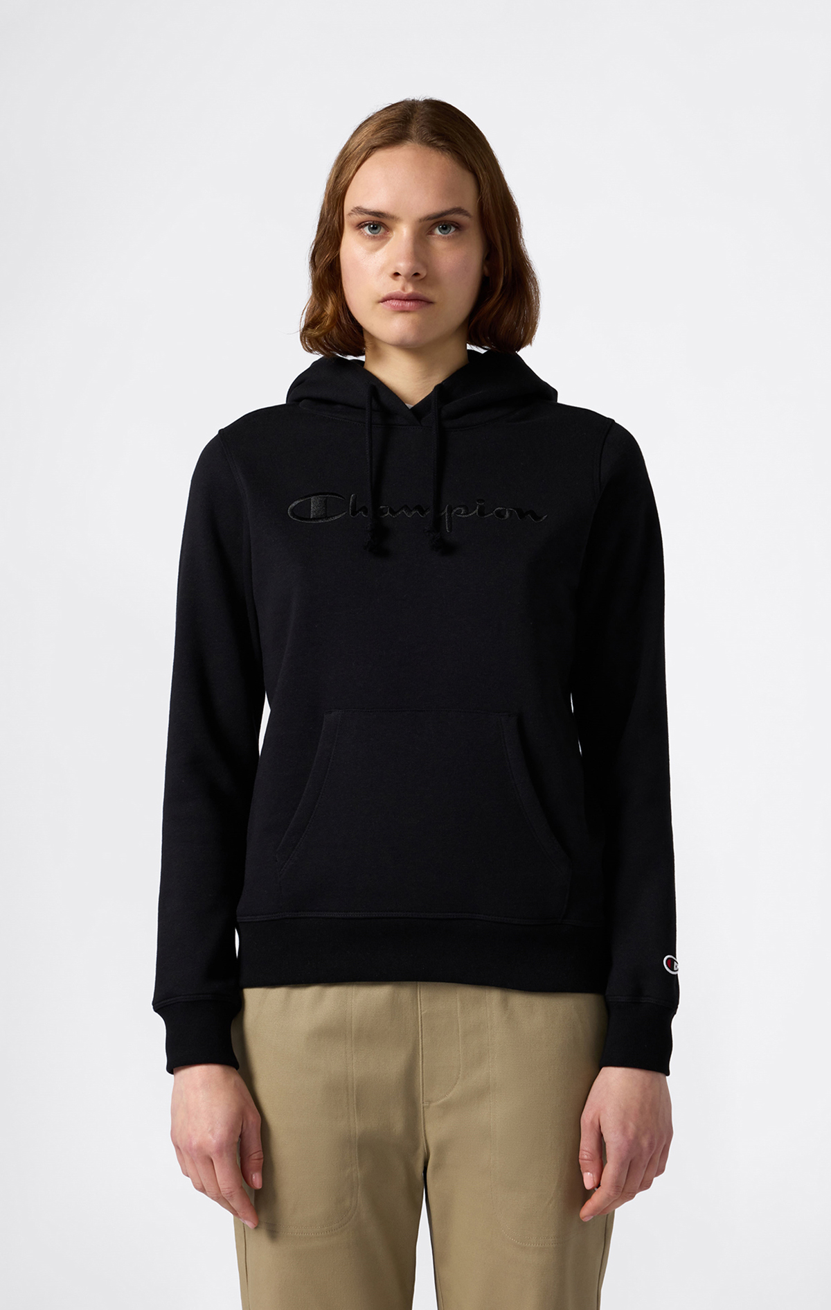 Icons Kadın Yeşil Slim Fit Hooded Sweatshirt | Champion Türkiye