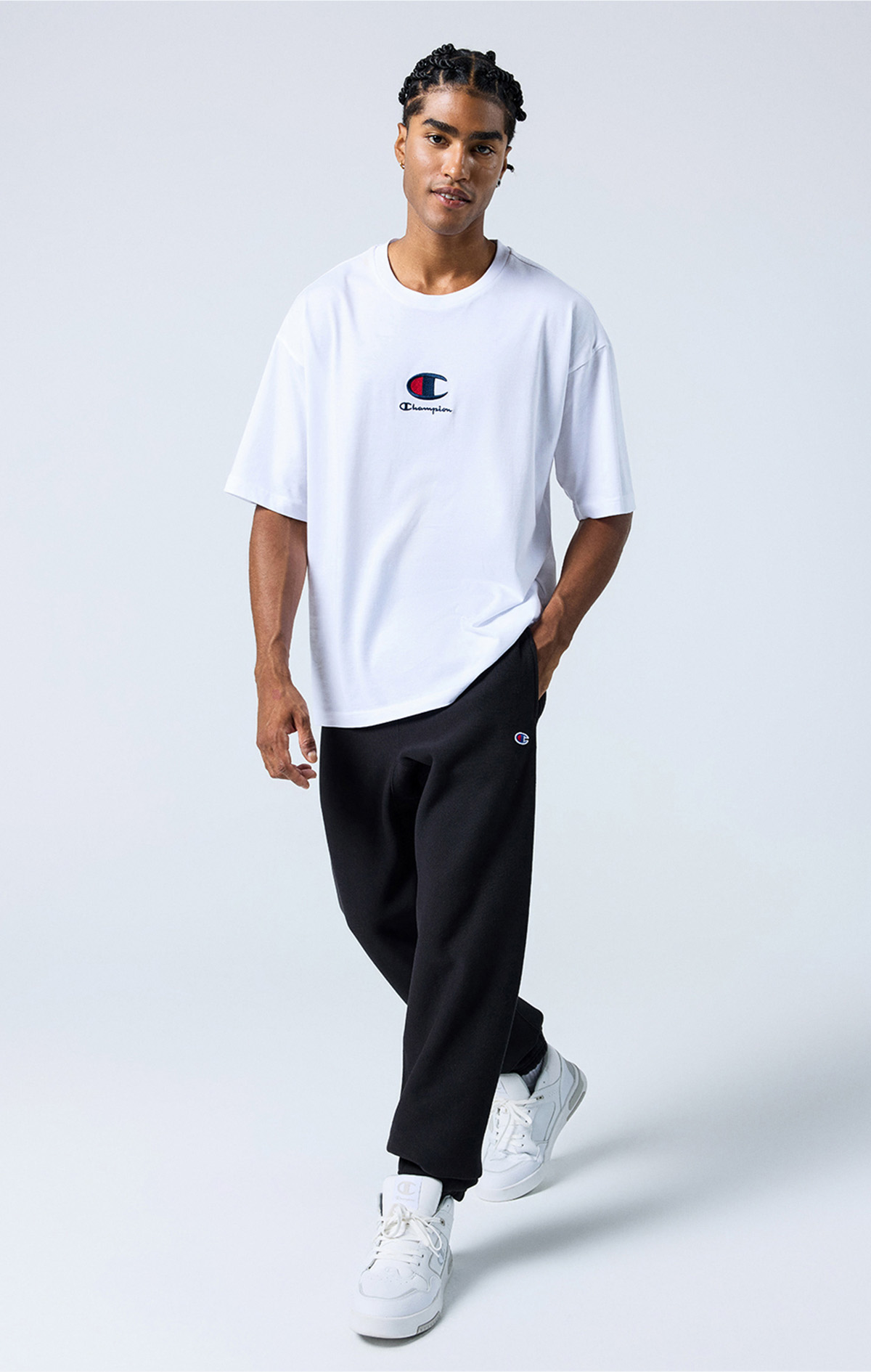 Reverse Weave Erkek Yeşil Custom Fit Elastic Cuff Pants | Champion