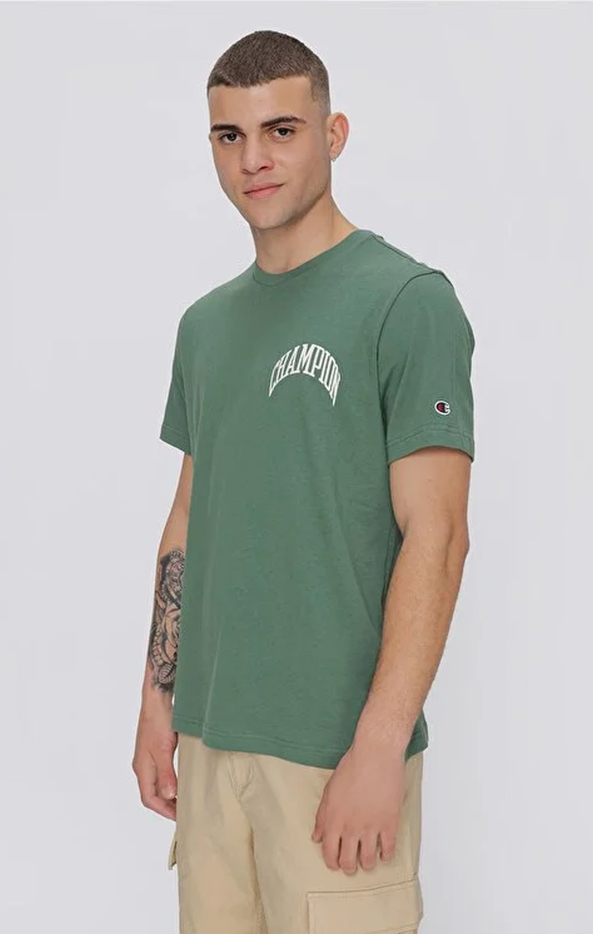 City Explorer Erkek Kahverengi Comfort Fit Crewneck T-Shirt