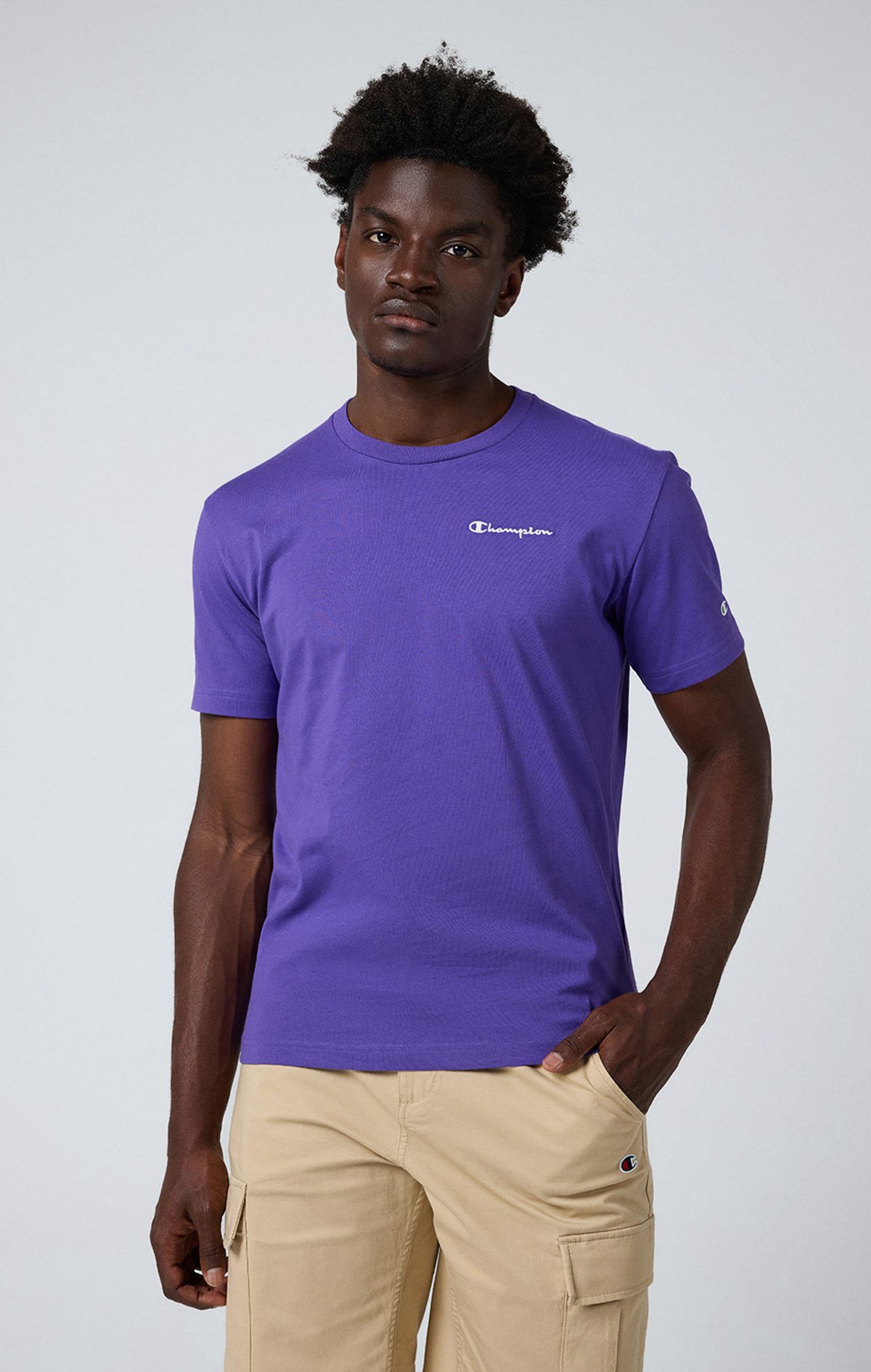 Eco Future Erkek Mor Custom Fit Crewneck T-Shirt | Champion Türkiye