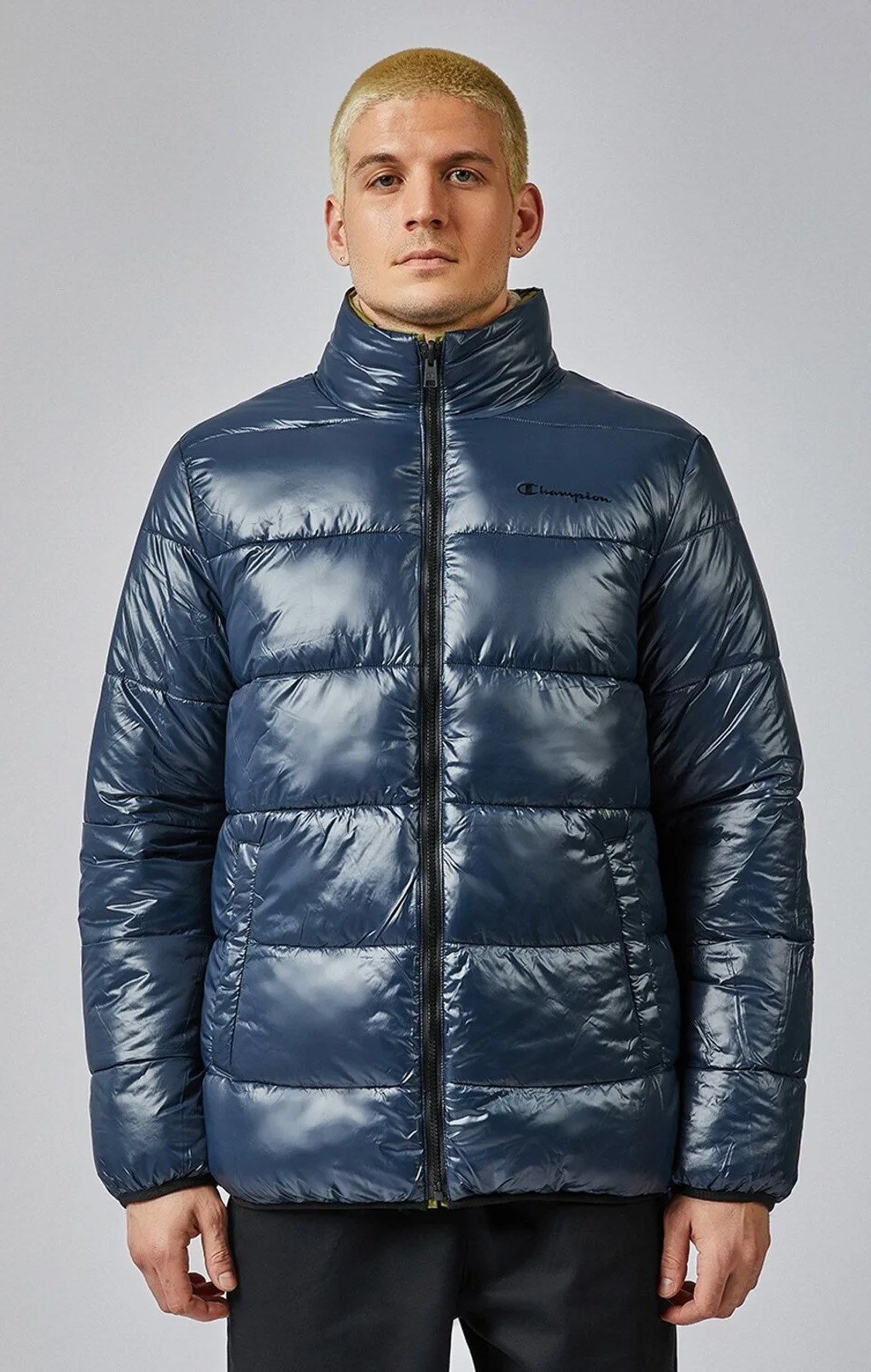 Outdoor Erkek Yeşil Standard Fit Reversible Jacket | Champion Türkiye