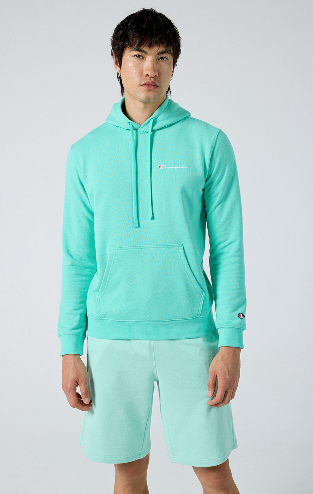 Icons Erkek Kırmızı Comfort Fit Hooded Sweatshirt | Champion Türkiye