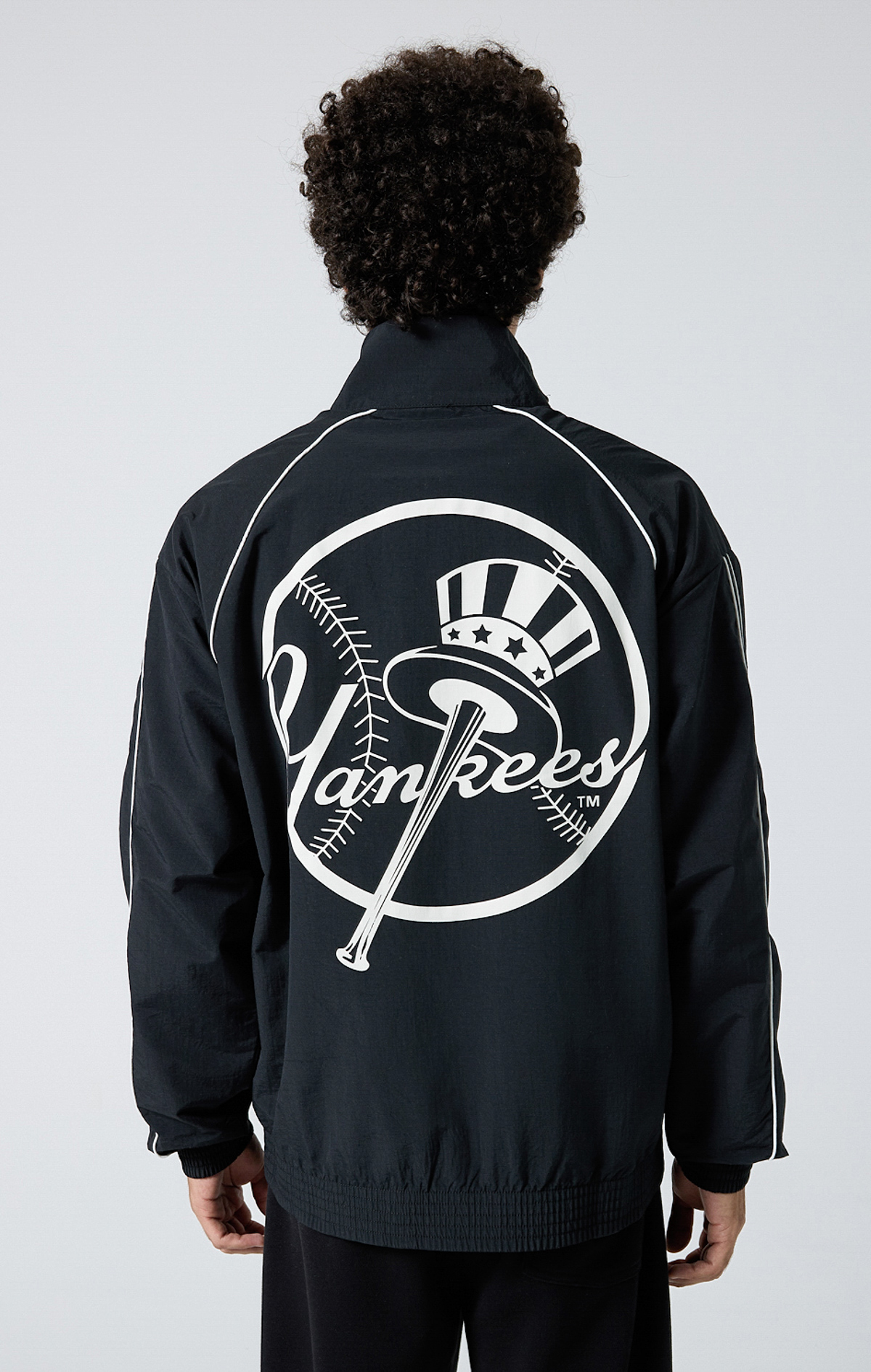 MLB Erkek Siyah Custom Fit Full Zip Top | Champion Türkiye