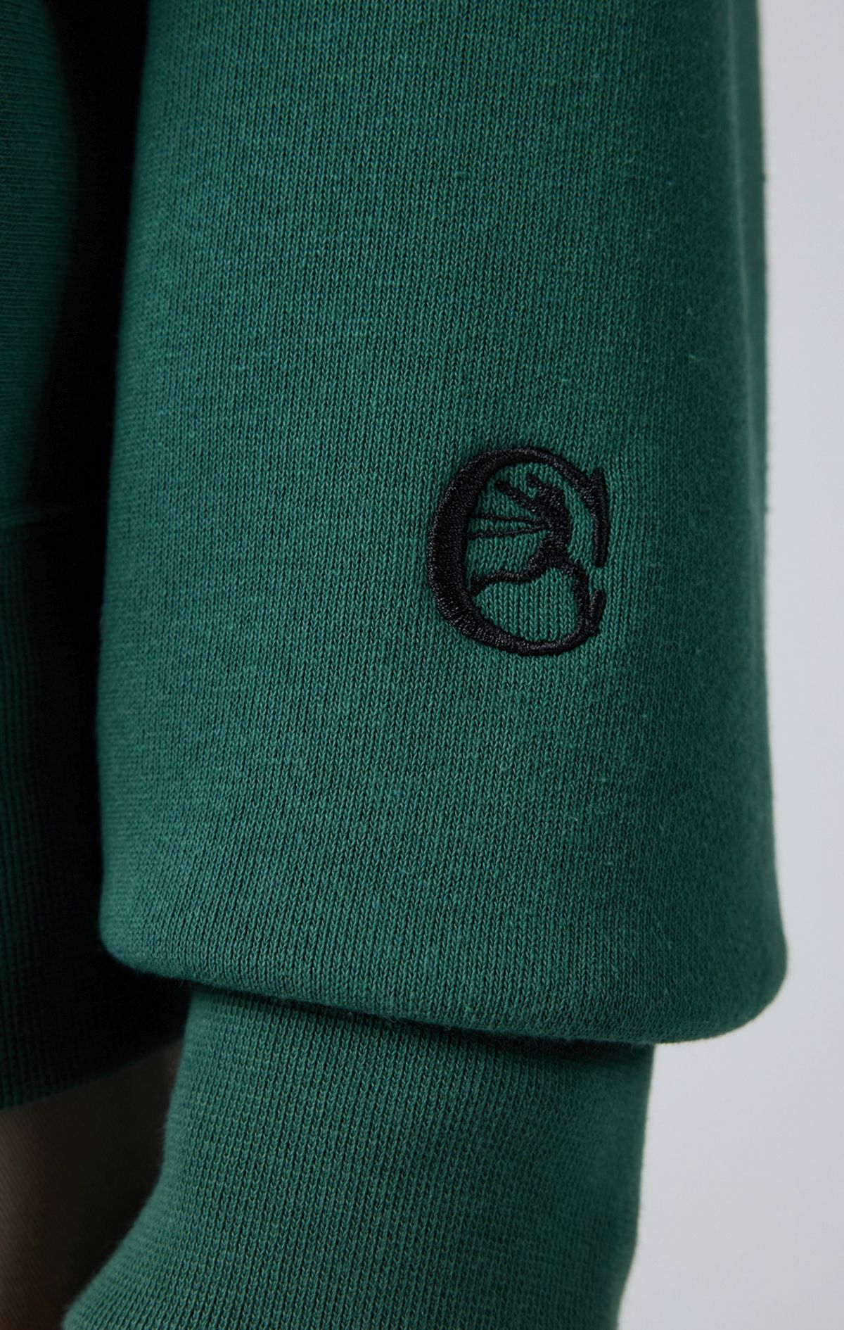 Archive Erkek Siyah Boxy Fit Hooded Full Zip Sweatshirt | Champion