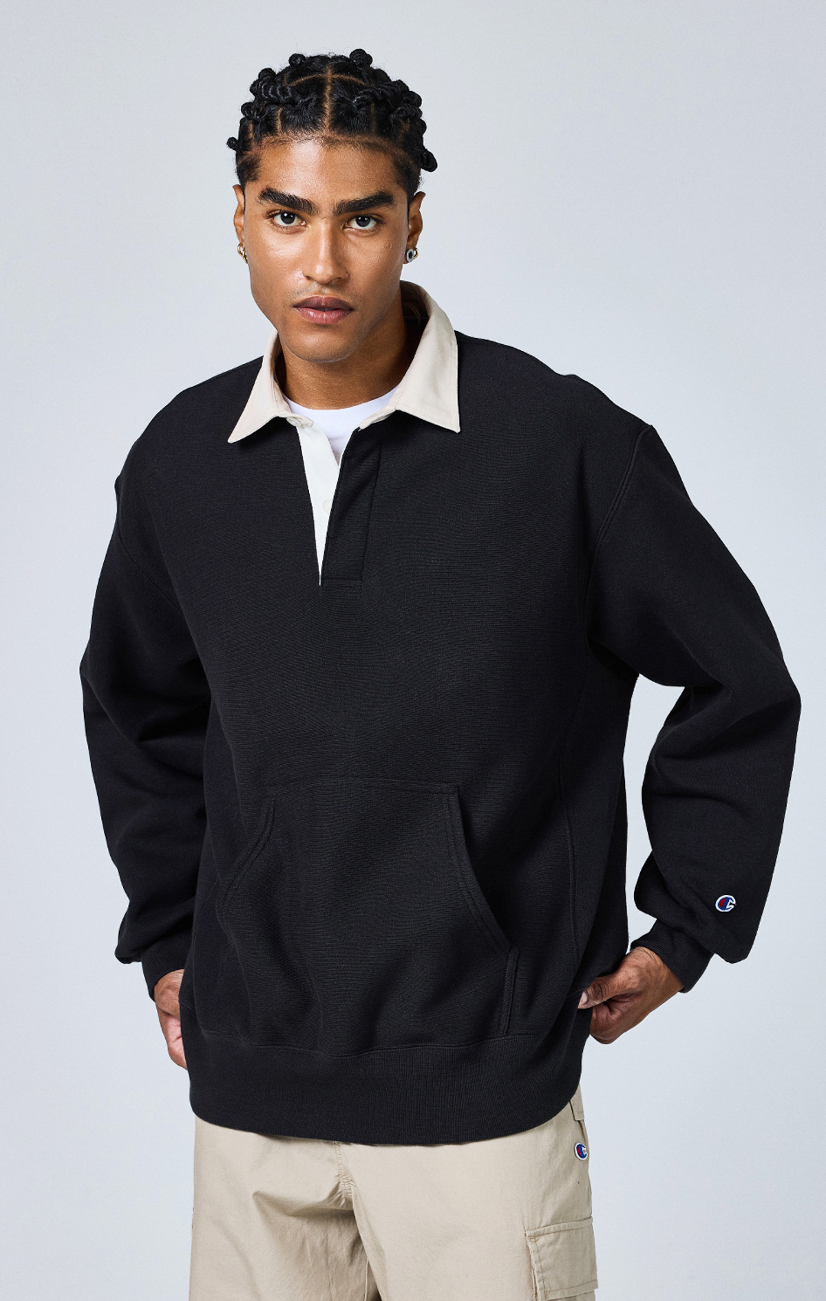 CHAMPION　REVERSE WEAVER ブラック、ホワイト　Mサイズ2点 Reverse Weave Erkek Yeşil Standard Fit Polo Neck Sweatshirt