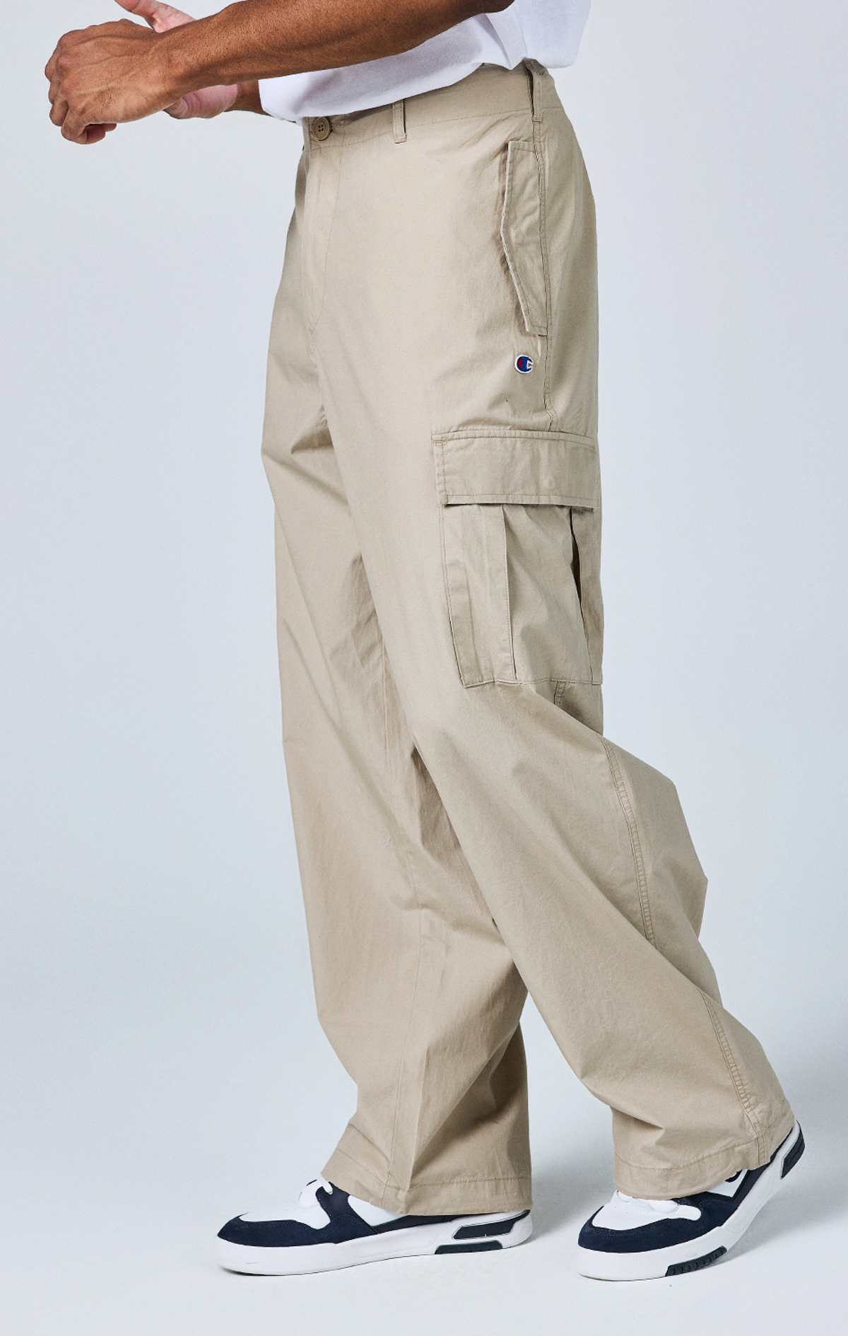 Reverse Weave Erkek Bej Custom Fit Cargo Pants | Champion Türkiye