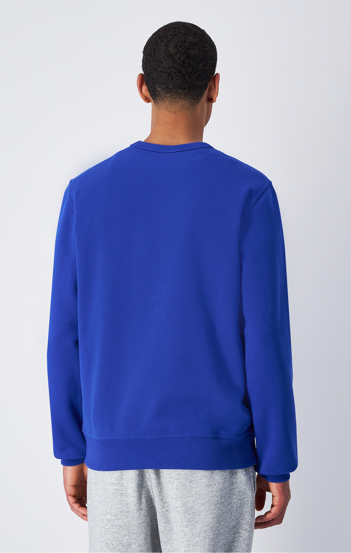Script Shop Erkek Gri Slim Fit Crewneck Sweatshirt | Champion Türkiye