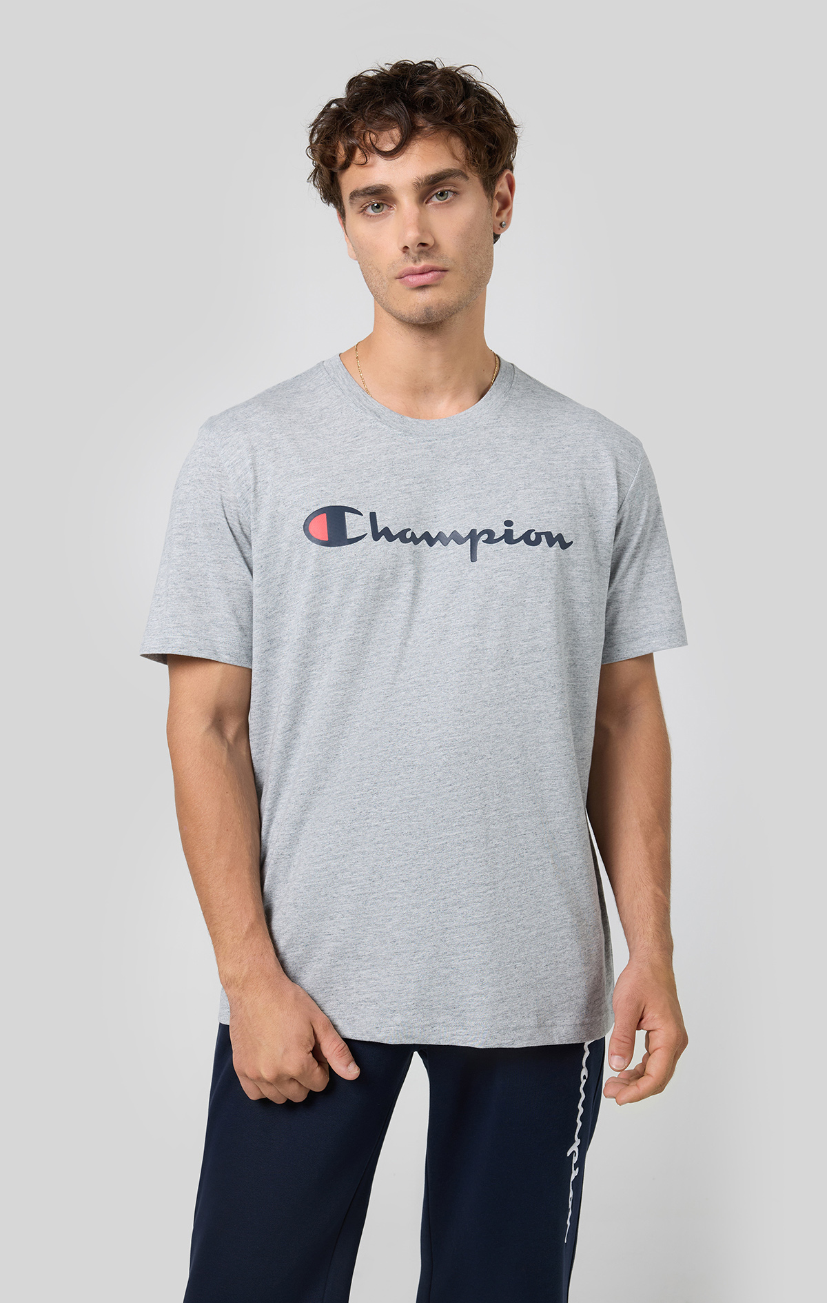 Icons Erkek Mavi Standard Fit SS Tee | Champion Türkiye