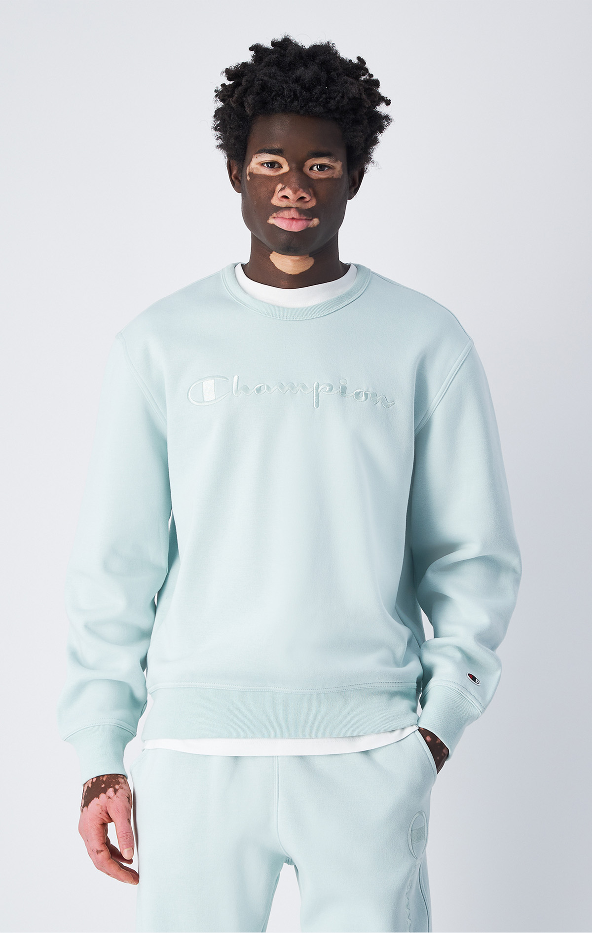 Icons Erkek Lacivert Crewneck Sweatshirt | Champion Türkiye