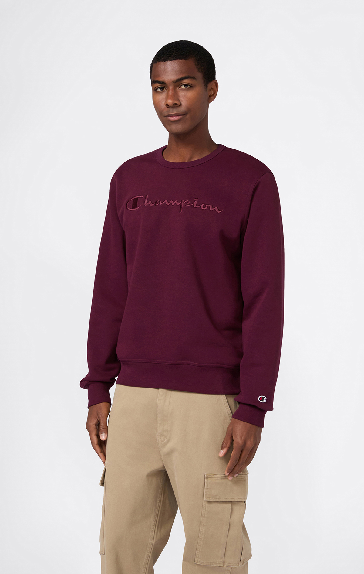 Icons Erkek Siyah Crewneck Sweatshirt | Champion Türkiye