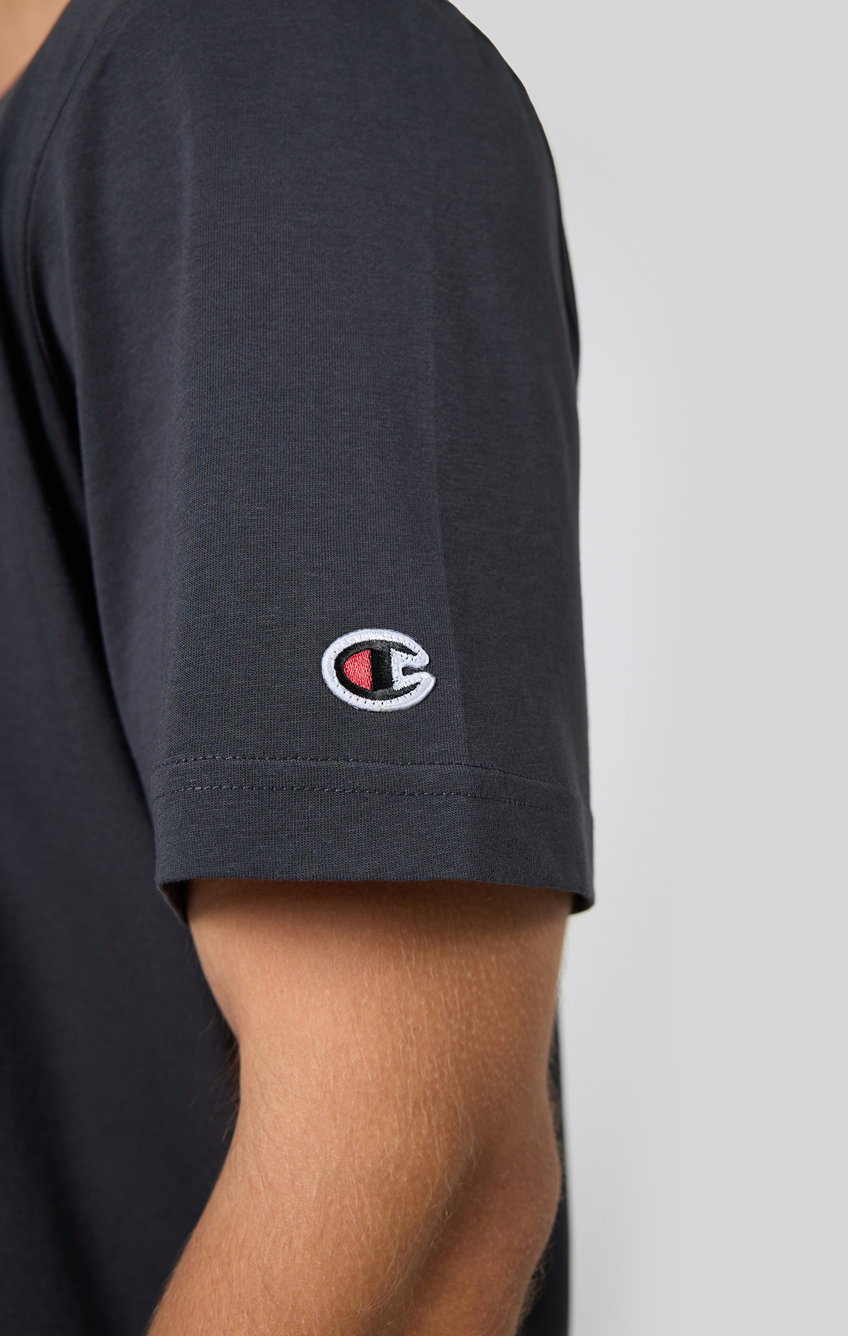 Icons Erkek Siyah Standard Fit SS Tee | Champion Türkiye