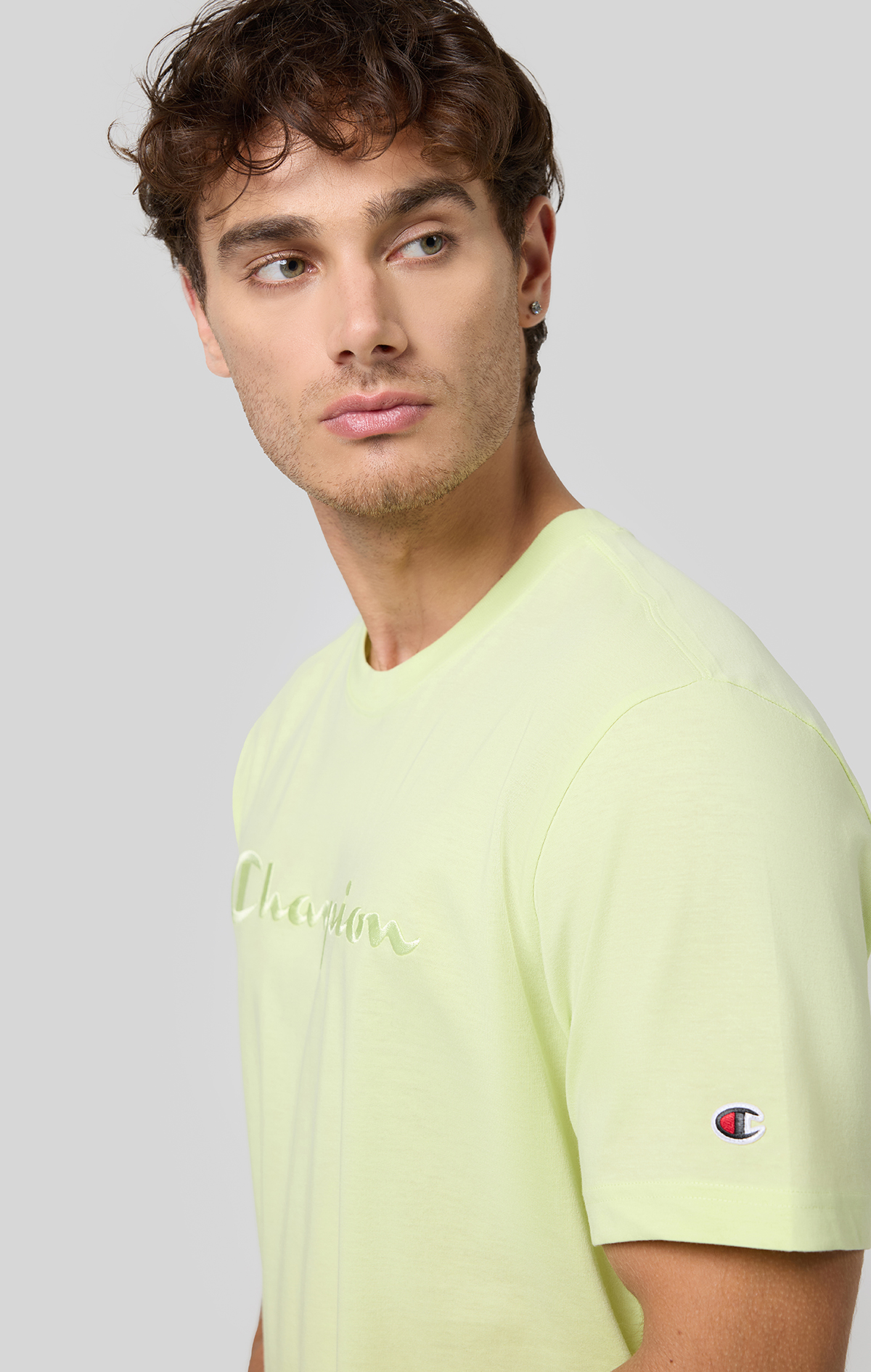 Icons Erkek Lacivert Standard Fit SS Tee | Champion Türkiye