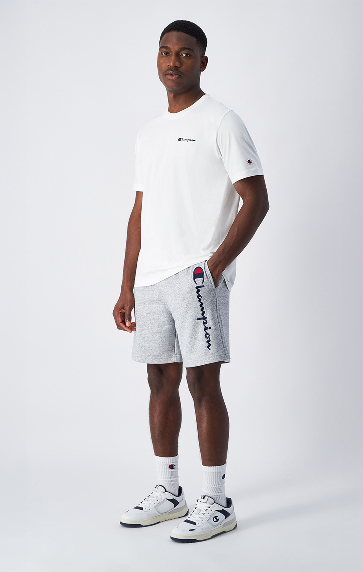 ウェア champion polyester Basketball Shorts Authentic Pants Erkek Gri Standard Fit Shorts | Champion Türkiye