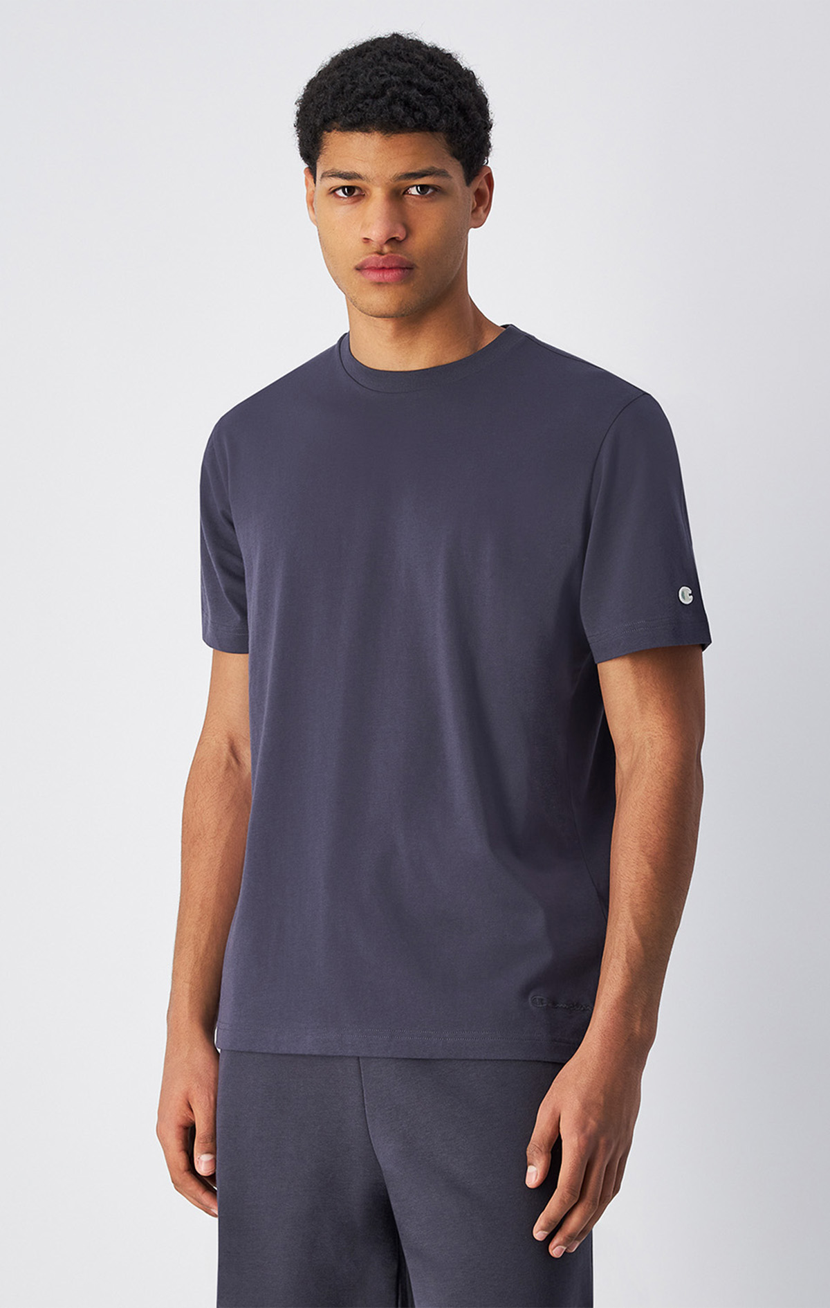 洋楽 G-RAP Young U / Connections Eco Future Erkek Gri SS Tee | Champion Türkiye