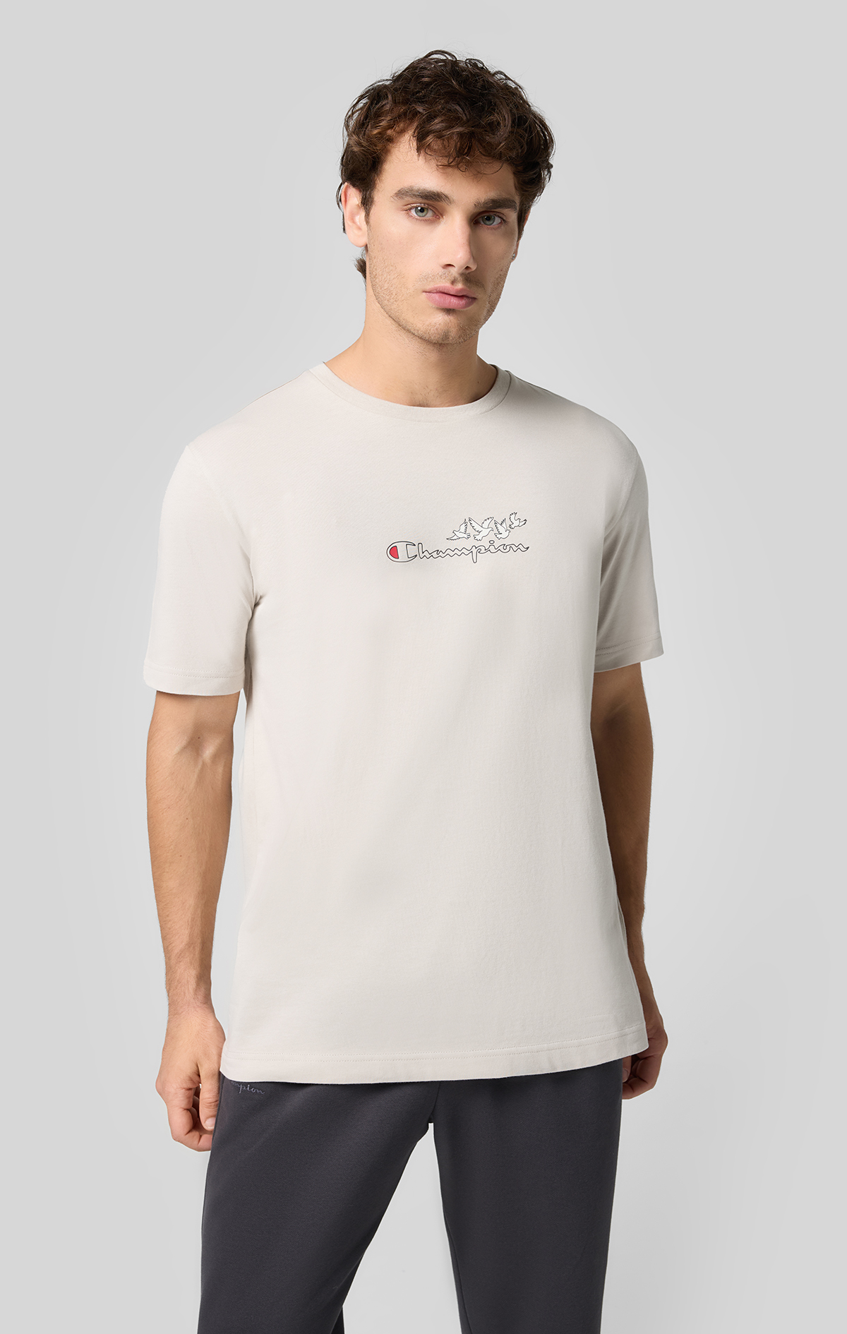 Bej Crewneck T-Shirt | Champion Türkiye